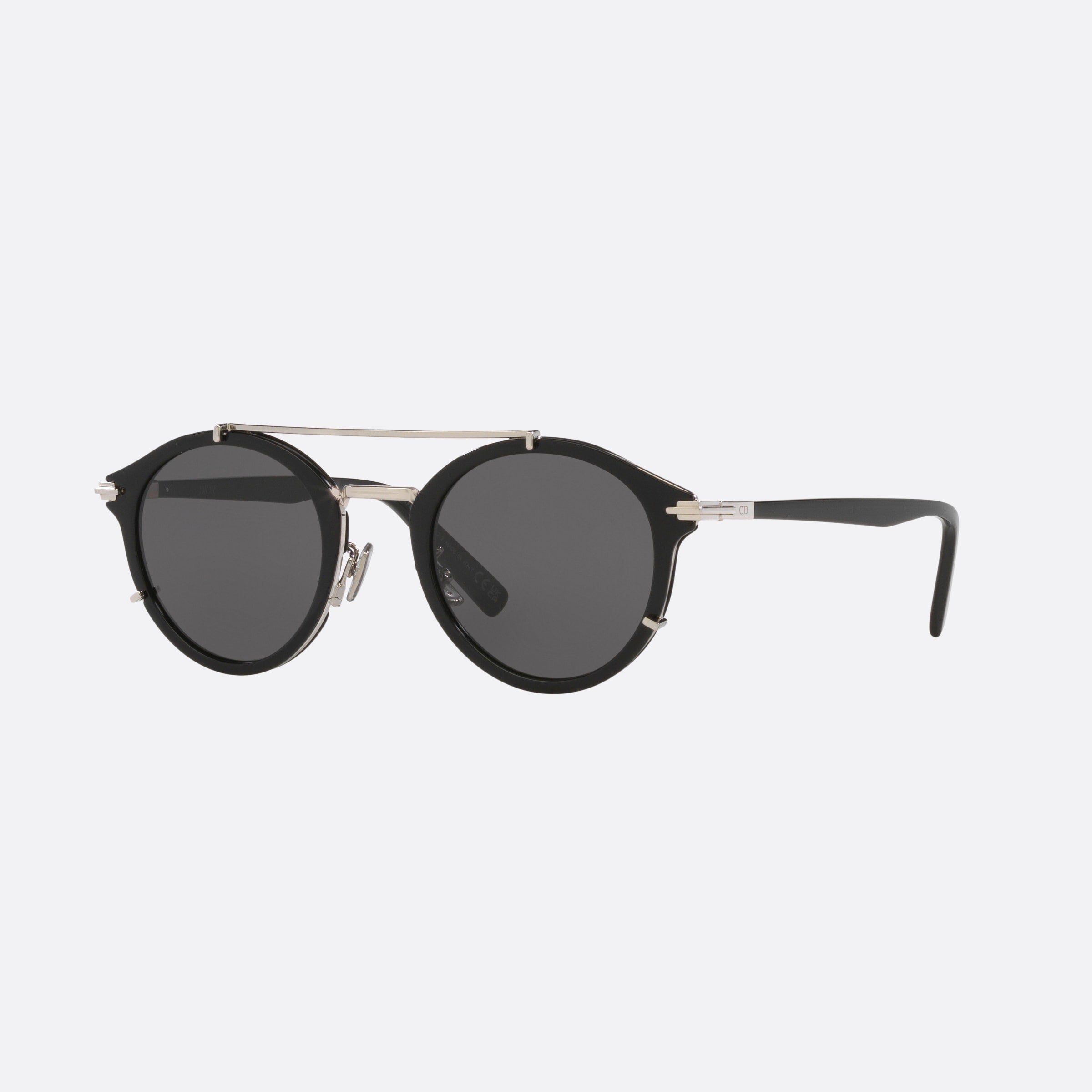 Dior 50mm Diorblacksuit R7u 10a0 Black Round Men Sunglasses - Main View