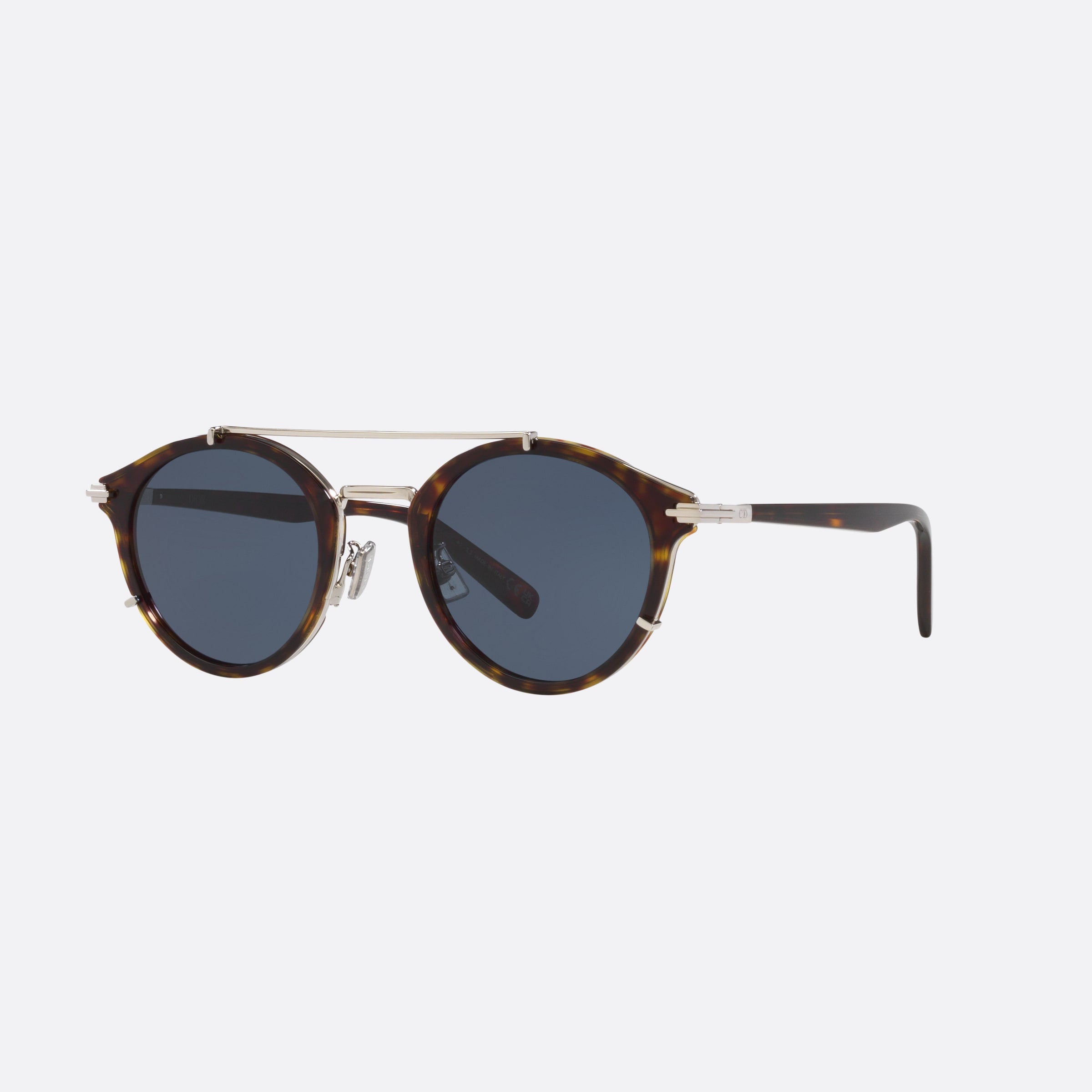 Dior 50mm Diorblacksuit R7u 20b0 Tortoise Round Men Sunglasses - Main View