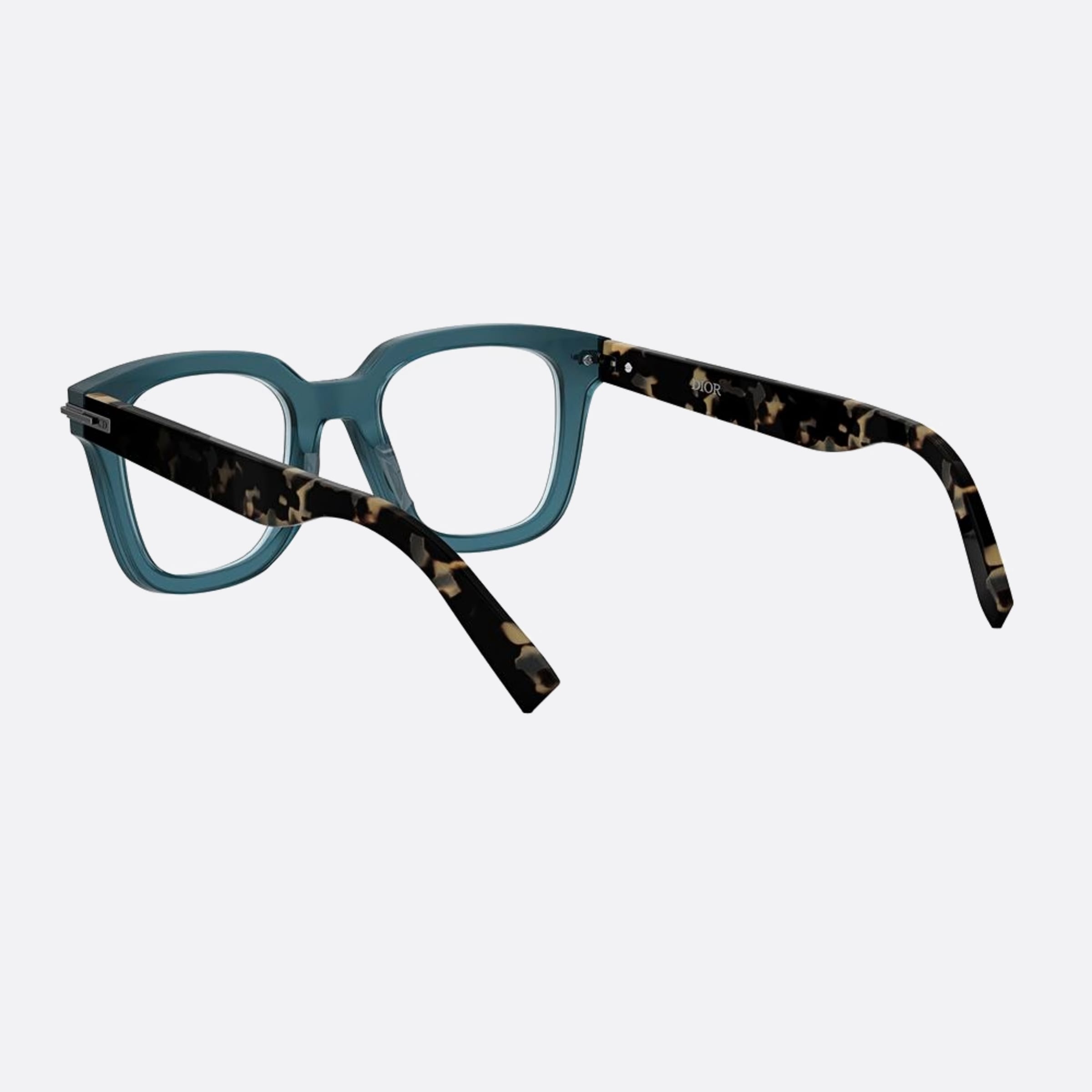 Dior 51mm Diorblacksuito S10i Blue Geometric Men Eyeglasses - Lifestyle Shot