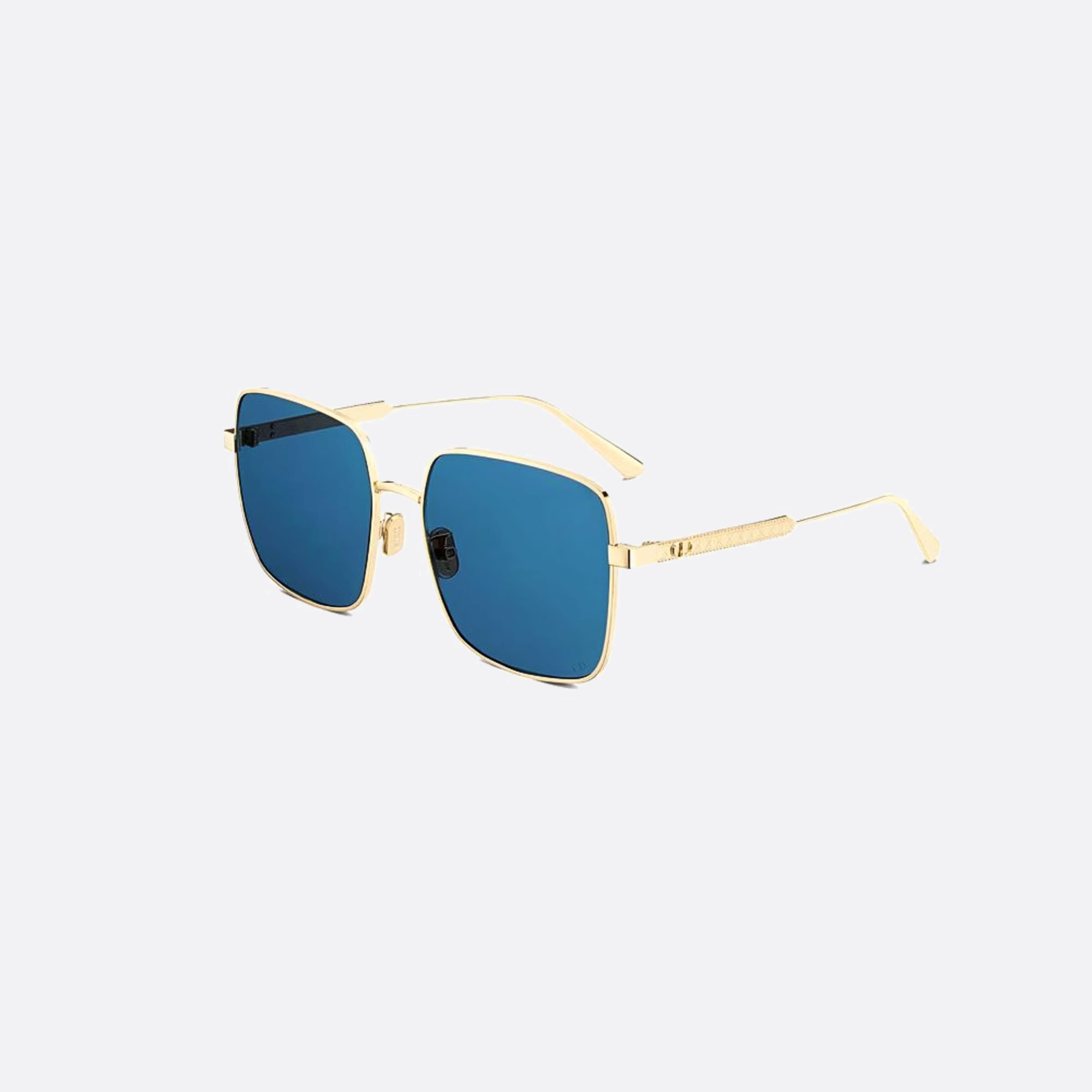 Dior 59mm Diorcannage S1u 10v Gold Squared Women Sunglasses - Side View
