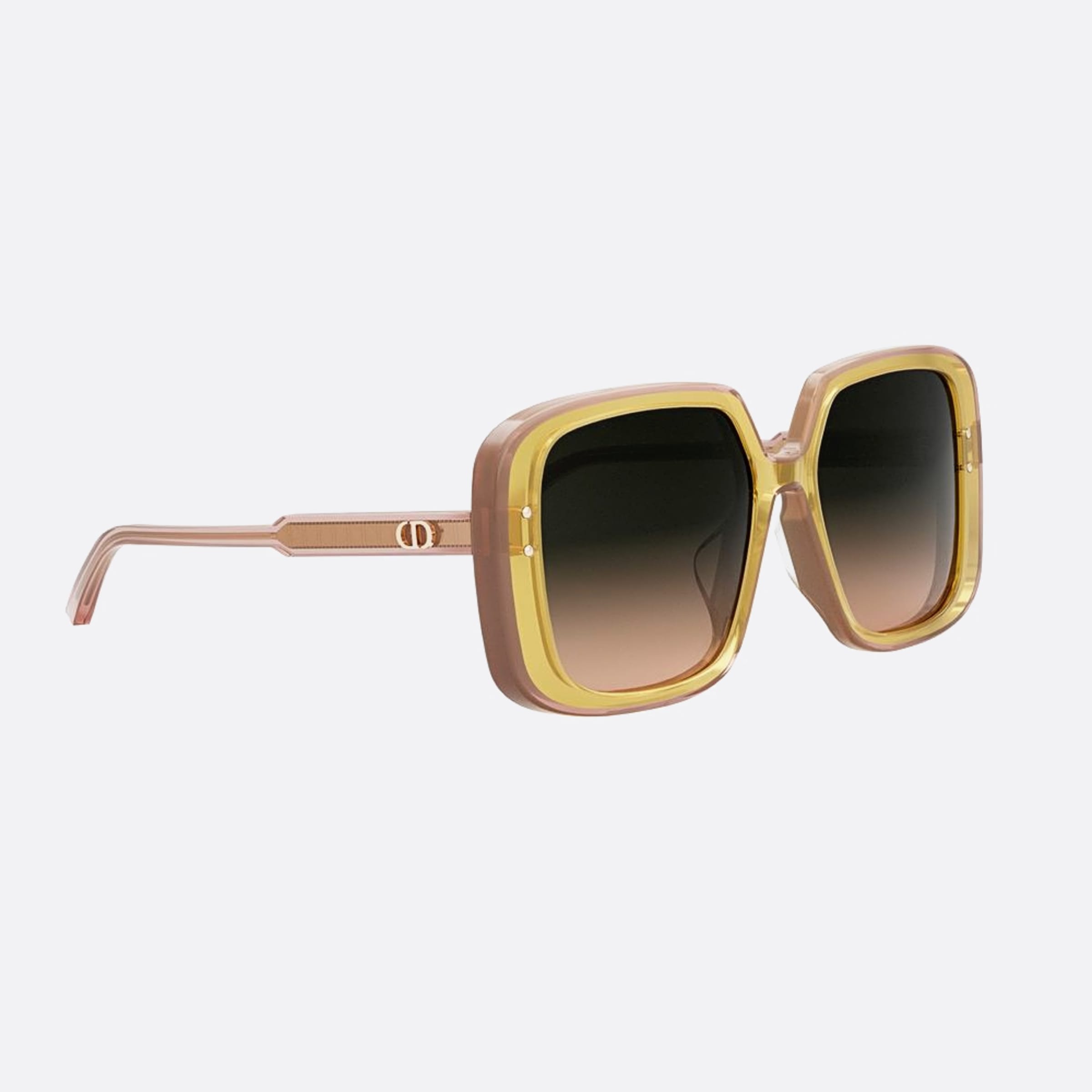 Dior 56mm Diorhighlight S3f 66f2 Yellow Squared Women Sunglasses - Additional Angle