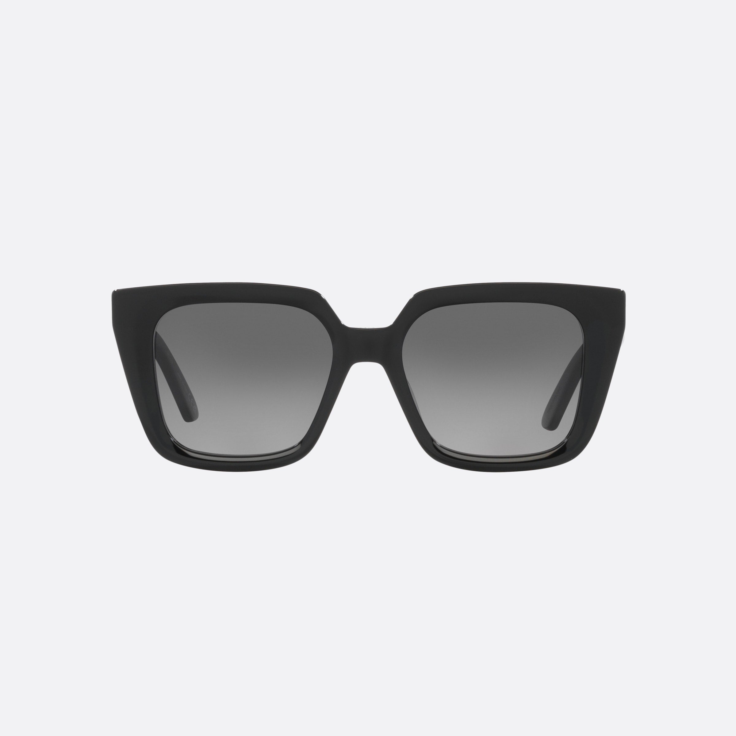 Dior 53mm Diormidnight 10a1 Black Rectangle Women Sunglasses - Side View