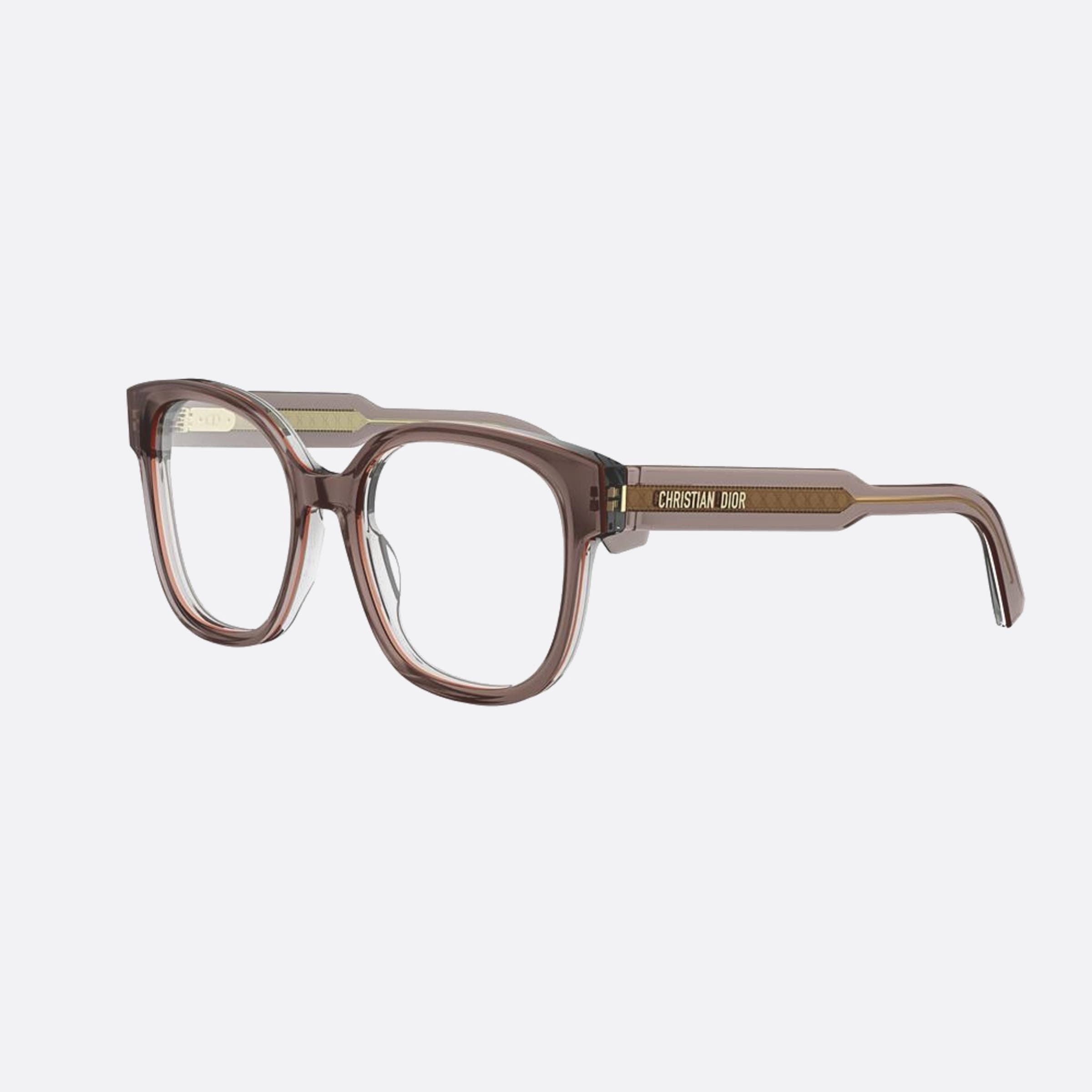 Dior 54mm Diorprismeo S4i Havana Squared Women Eyeglasses - Side View