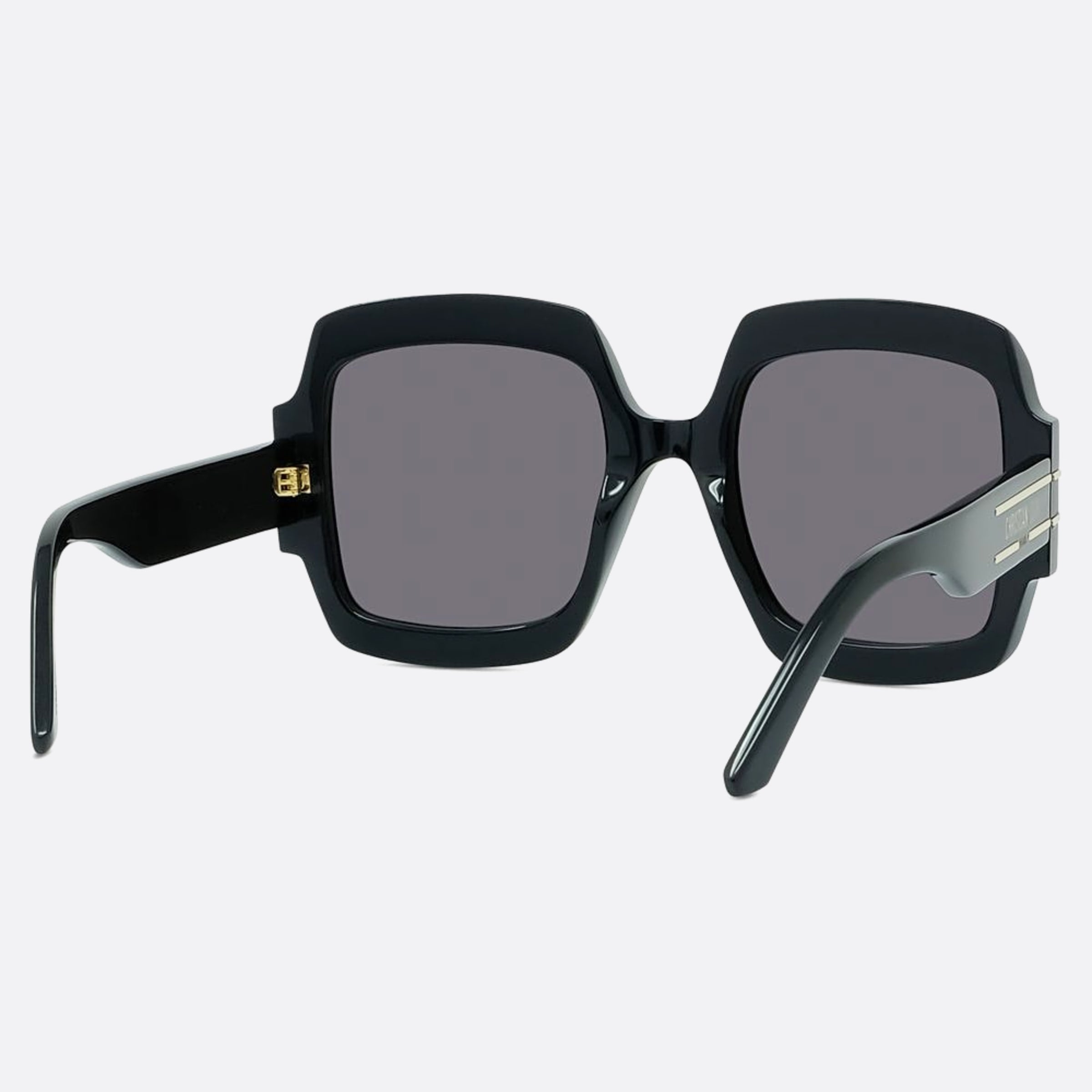 Dior 55mm Diorsignature S1u 10a0 Black Squared Women Sunglasses - Additional Angle