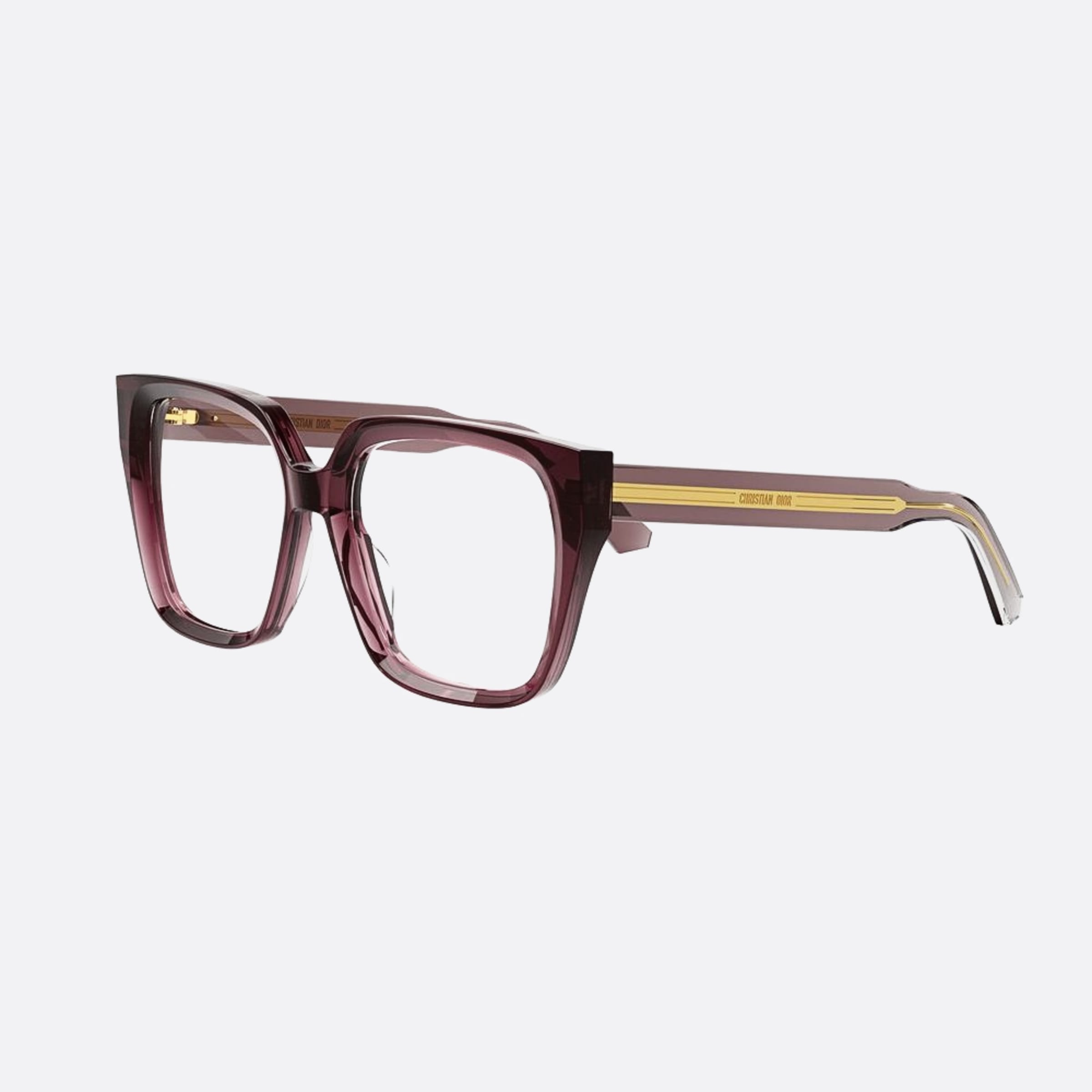 Dior 54mm Diorspirito S6i Red Squared Women Eyeglasses - Side View