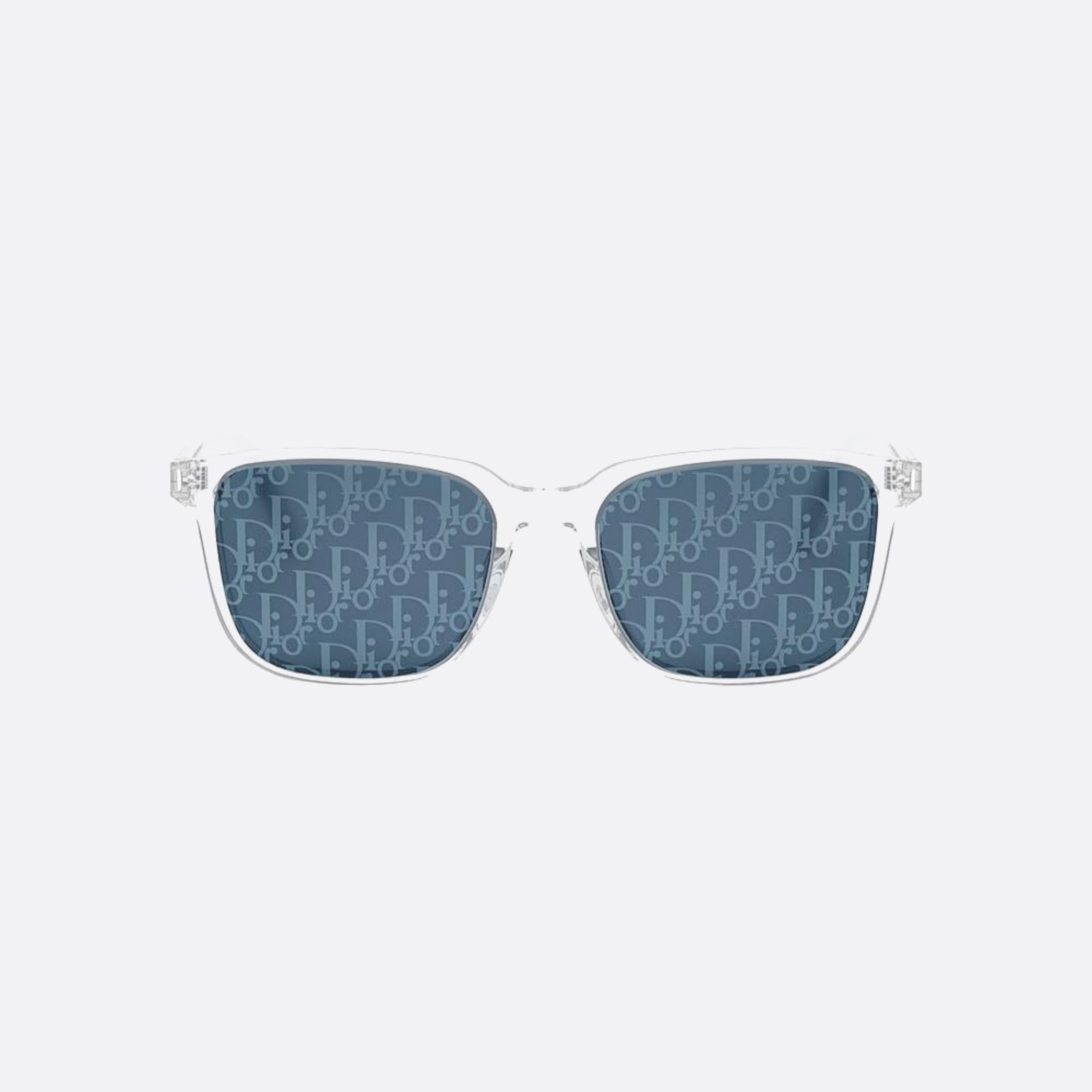 Dior 56mm Diortag 85b8 Transparent Geometric Men Sunglasses - Main View