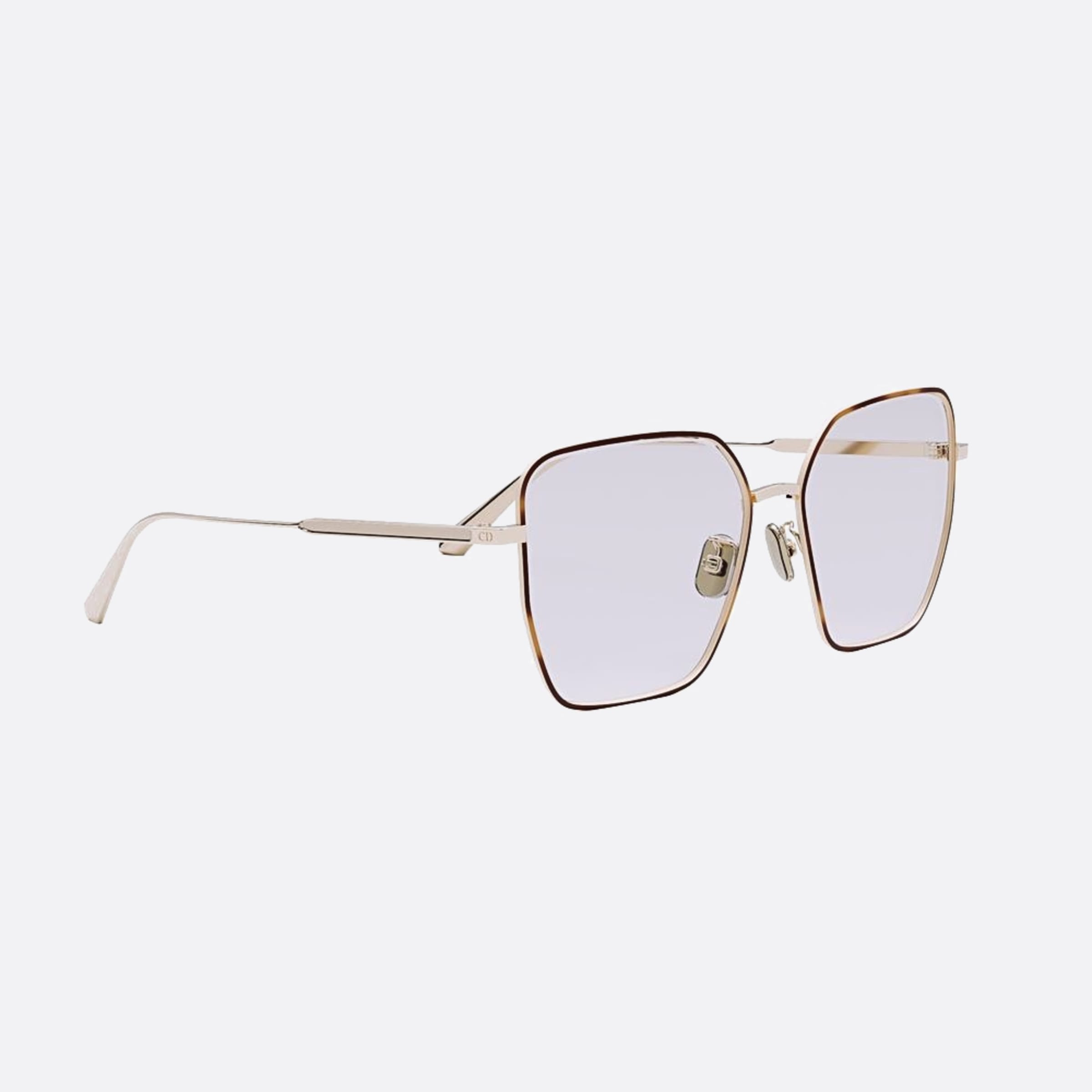 Dior 57mm Gemdioro S6u B500 Yellow Geometric Women Eyeglasses - Additional Angle