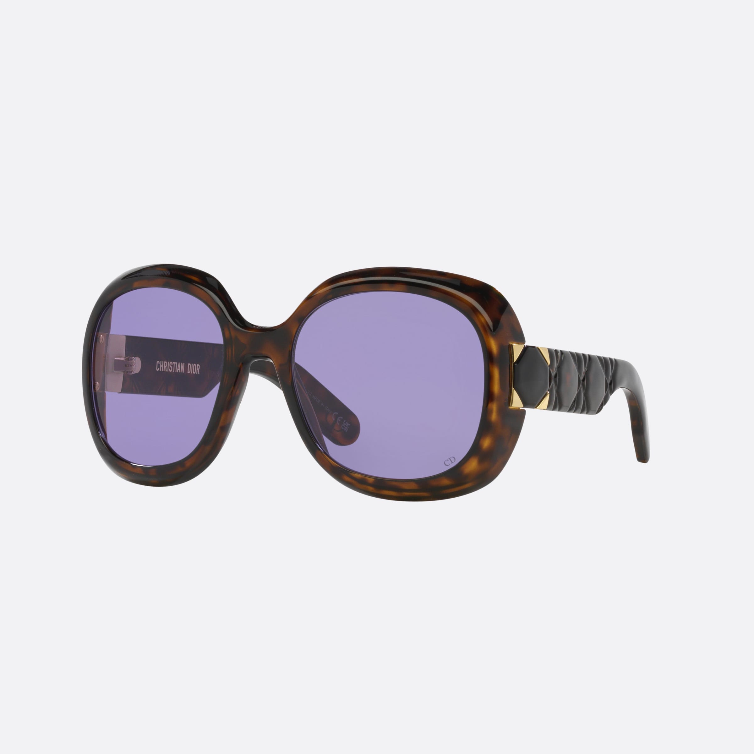 Dior 58mm Lady R2i Tortoise Round Women Sunglasses - Main View