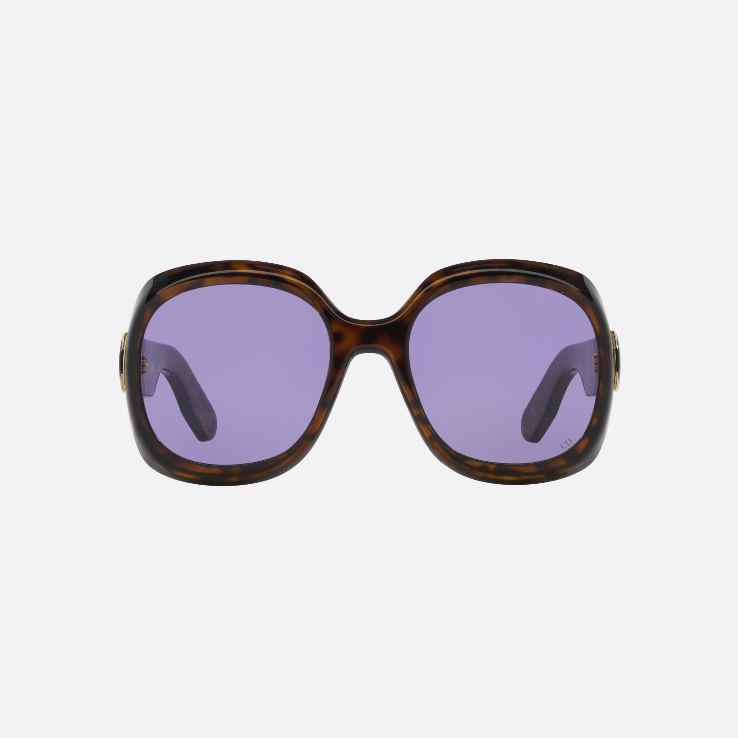 Dior 58mm Lady R2i Tortoise Round Women Sunglasses - Side View