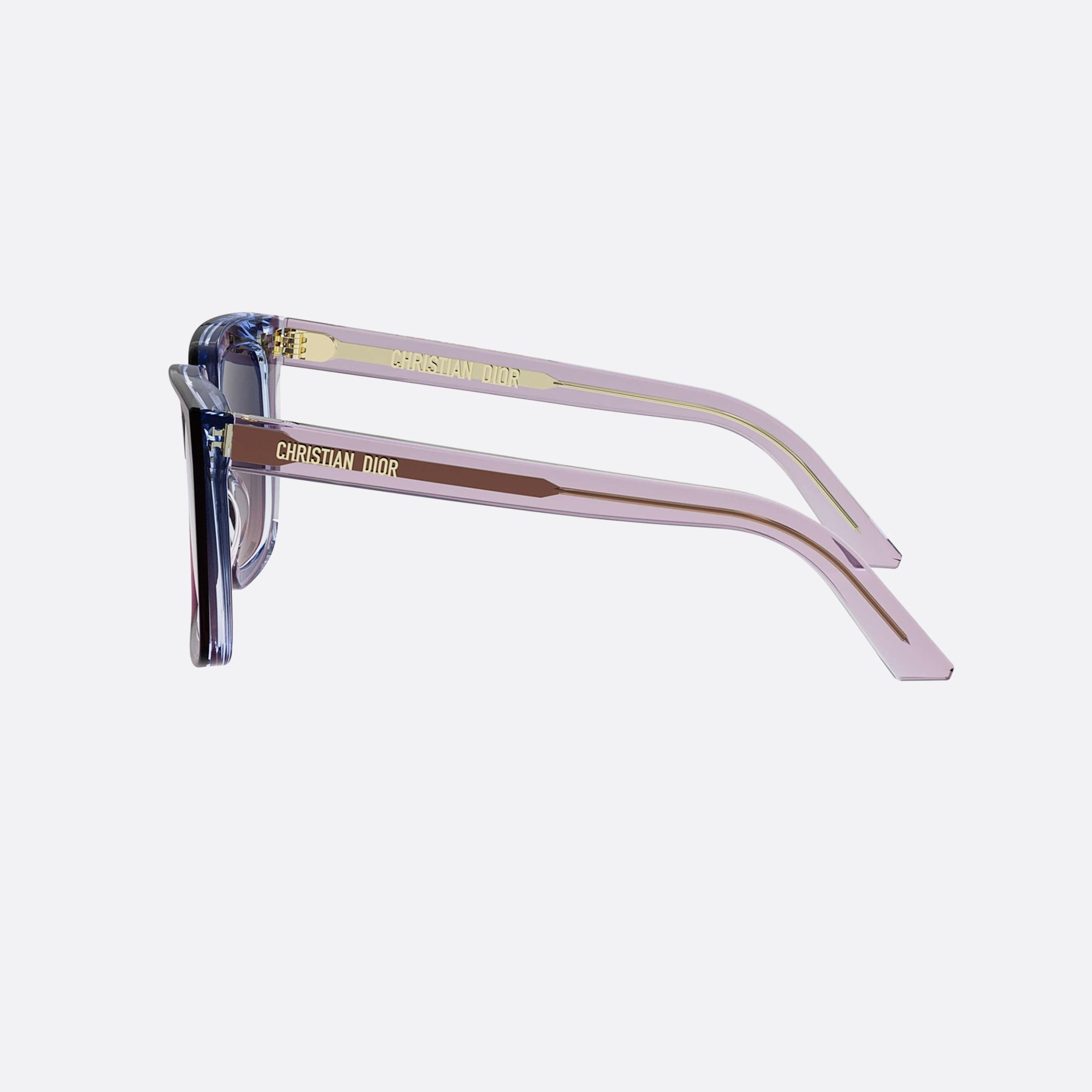Dior 53mm Midnight S1i 60g2 Purple Unisex Sunglasses - Detail View
