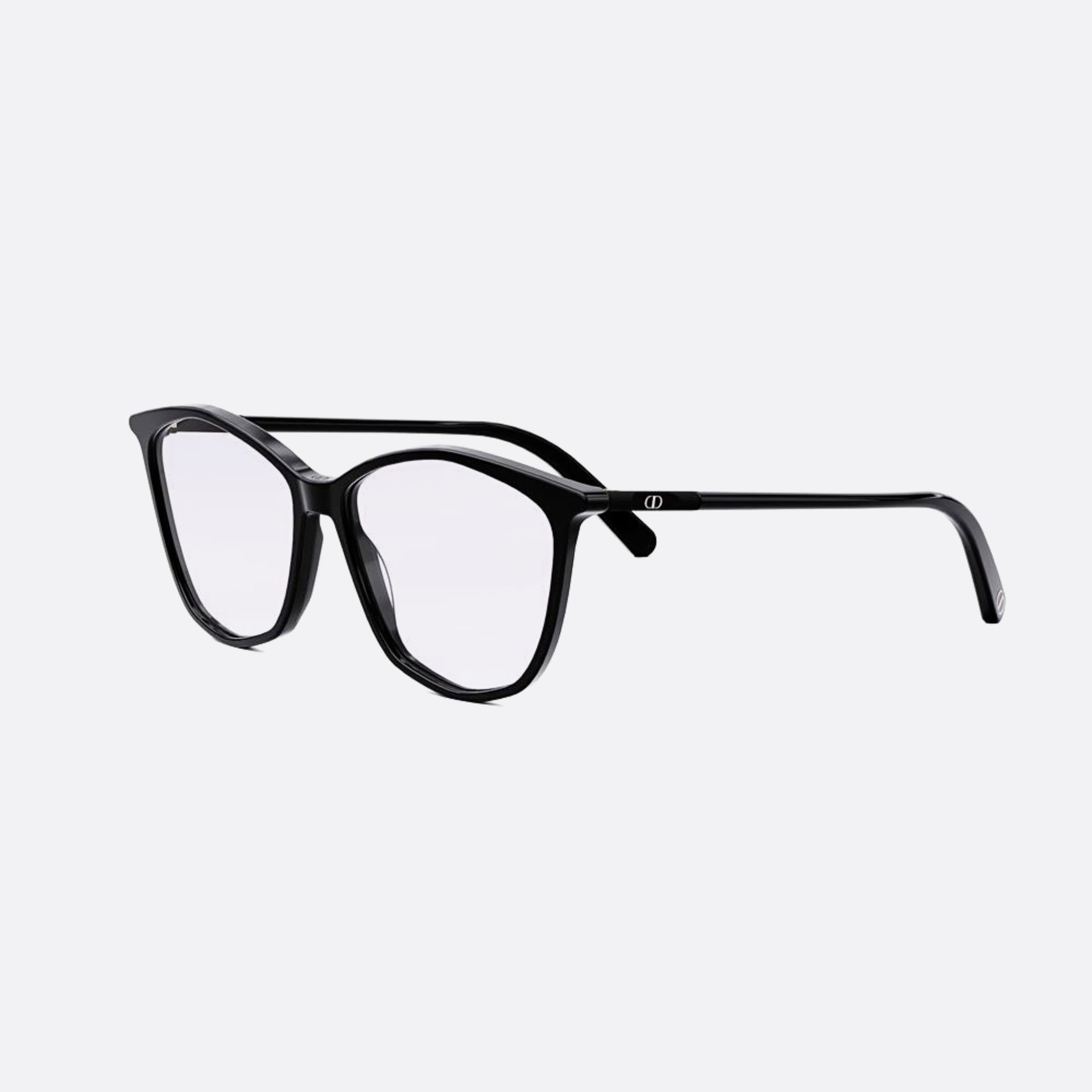 Dior 55mm Mini B5i Black Butterfly Women Eyeglasses - Side View