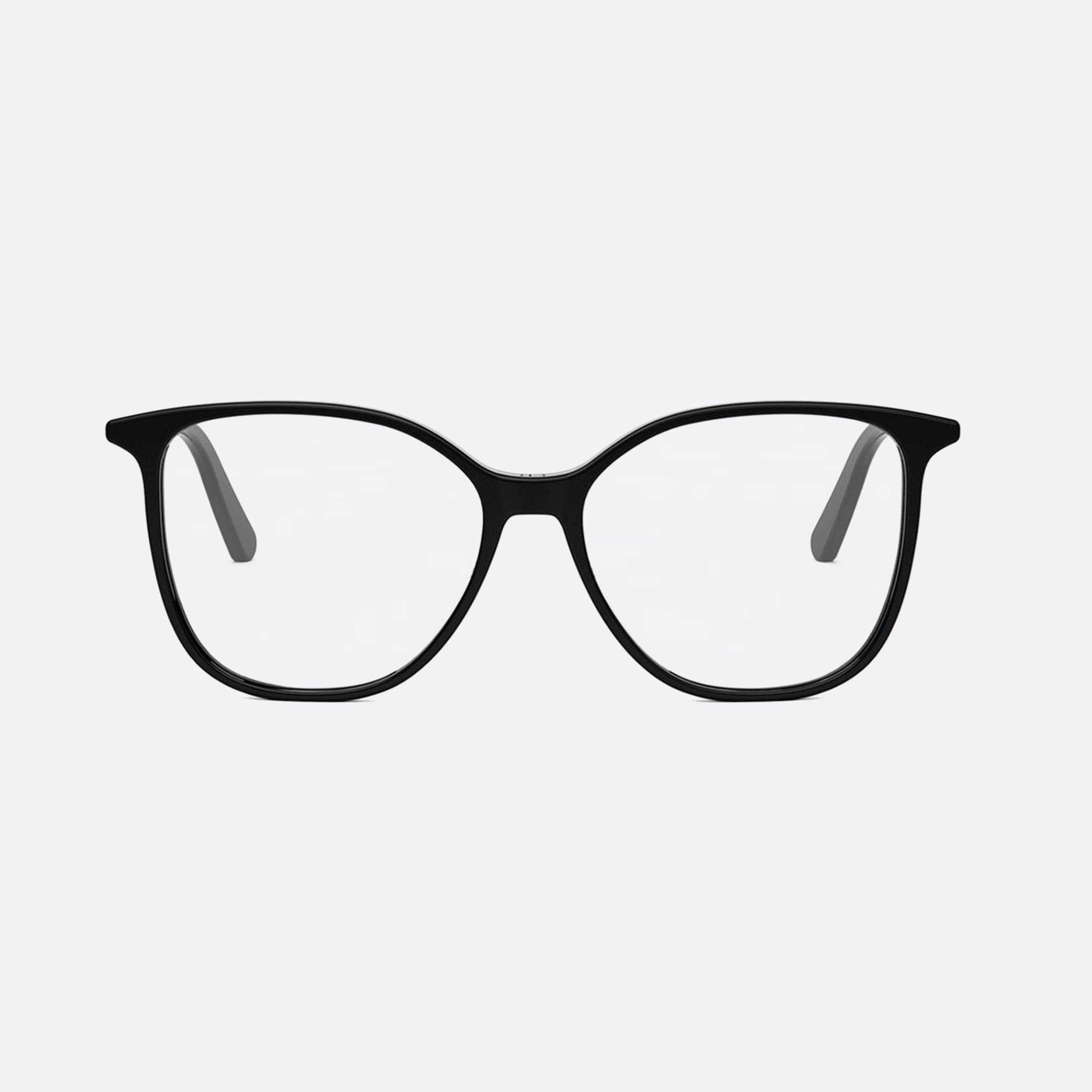 Dior 55mm Mini B6i Black Butterfly Women Eyeglasses - Side View