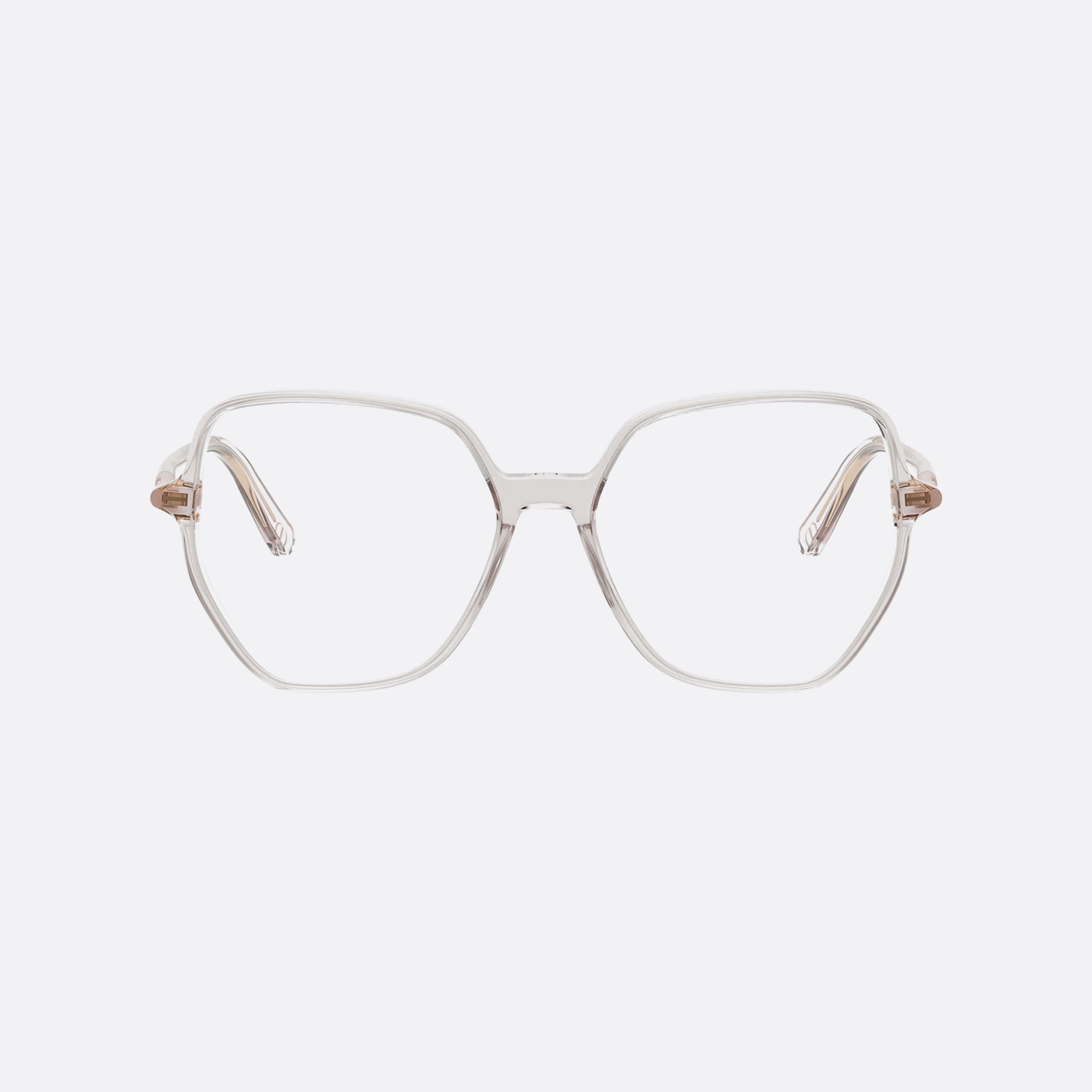 Dior 55mm Mini S8i Clear Women Eyeglasses - Side View