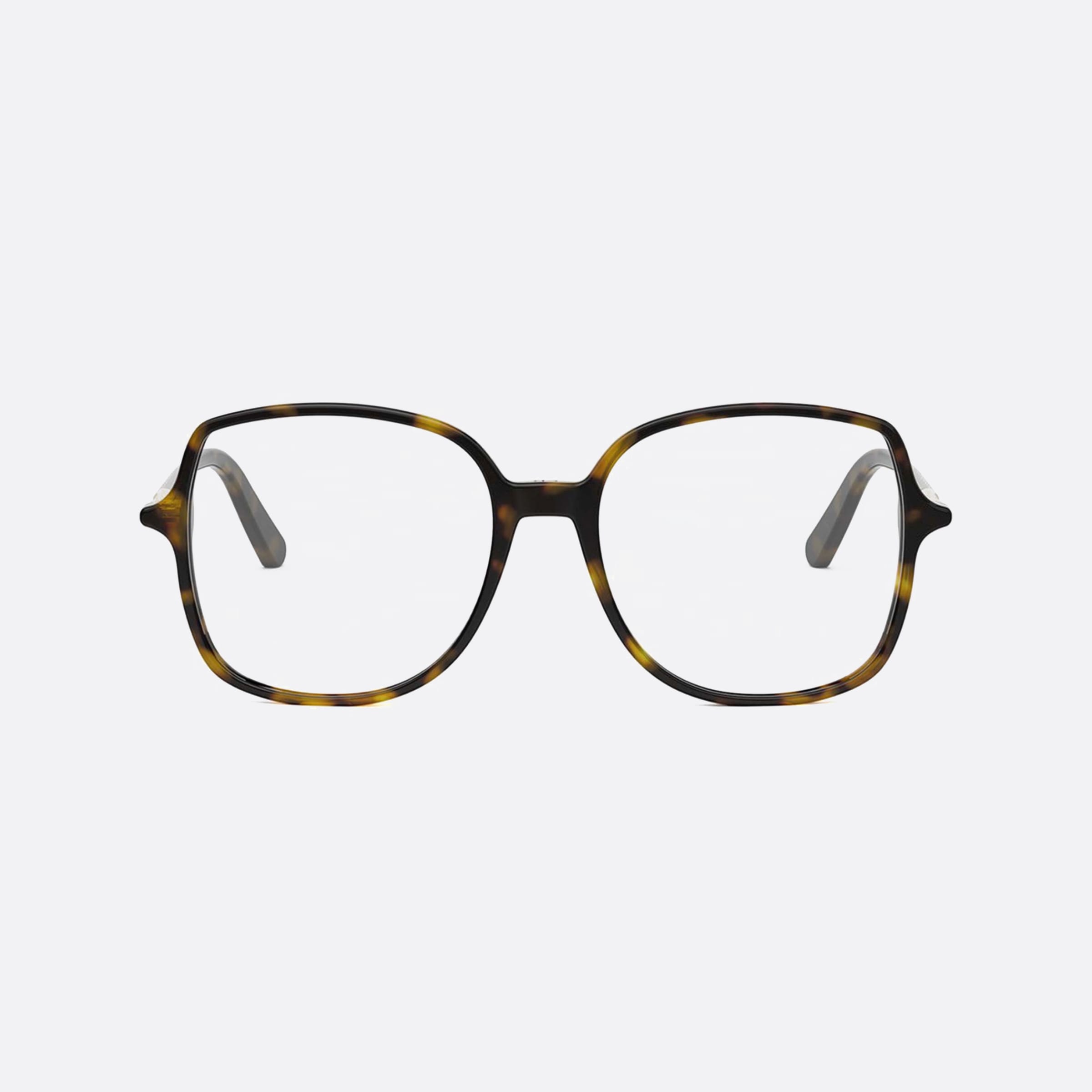 Dior 55mm Mini S9i Havana Round Women Eyeglasses - Side View