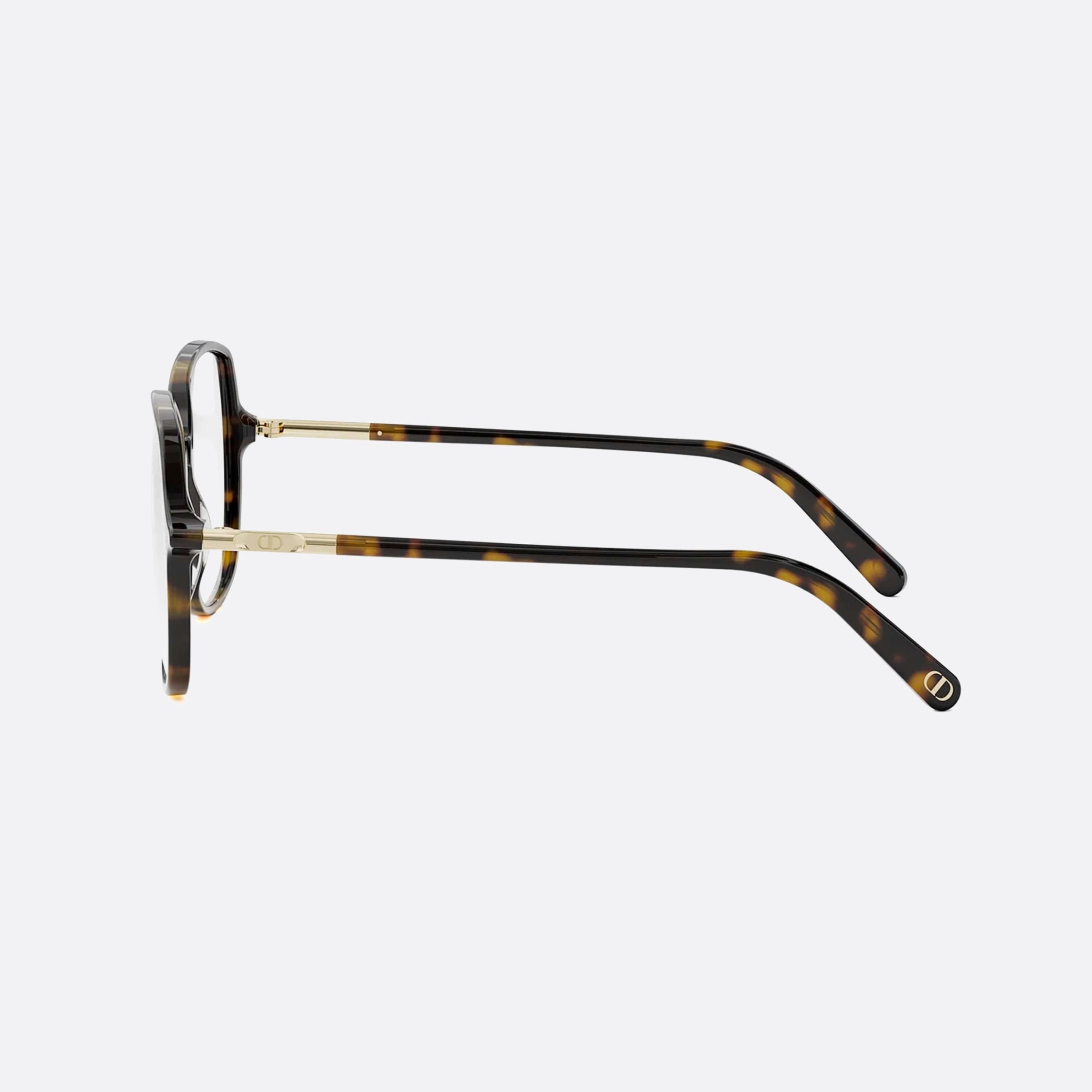 Dior 55mm Mini S9i Havana Round Women Eyeglasses - Detail View