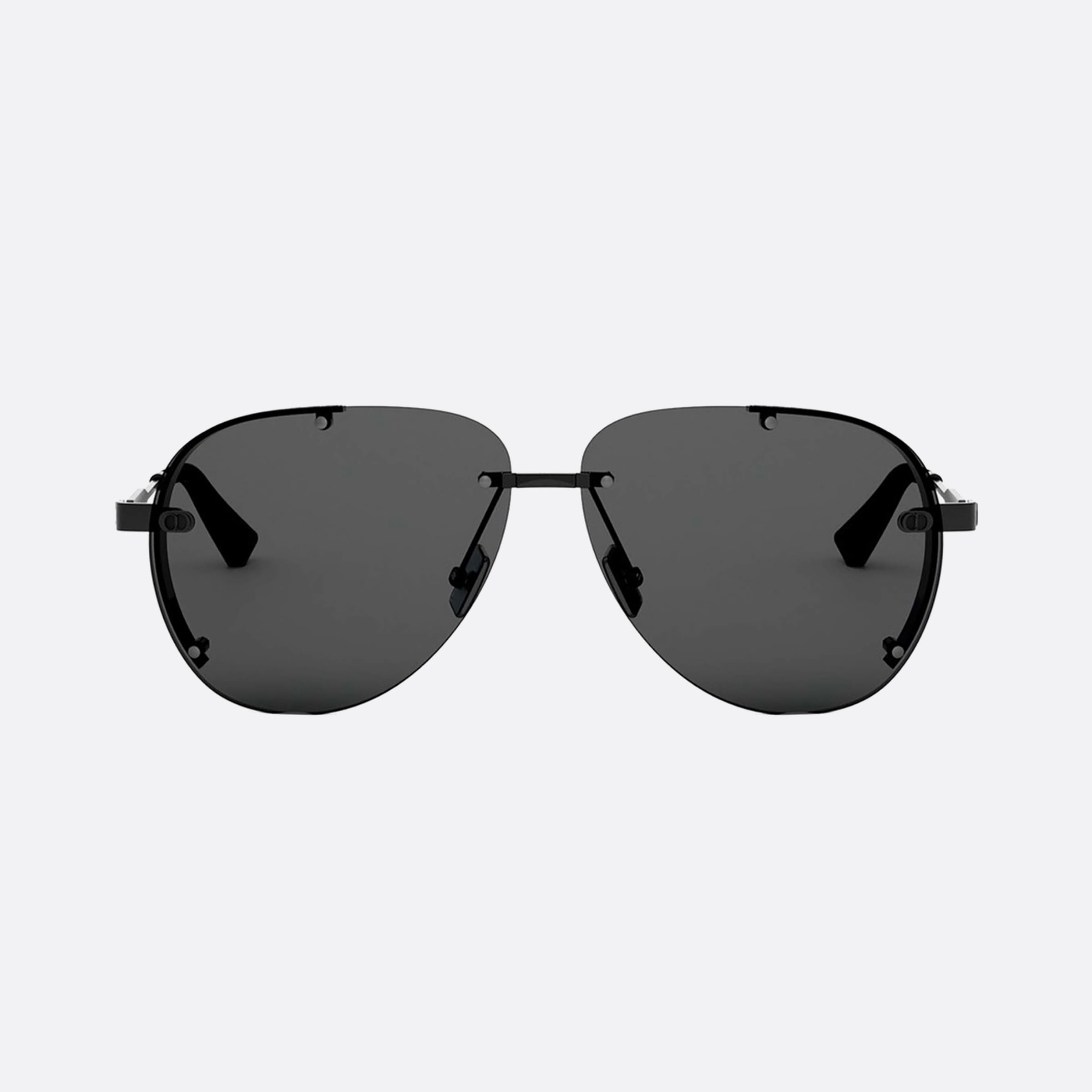Dior 61mm Men's Neodior A1u 10a0 Black Sunglasses - Side View