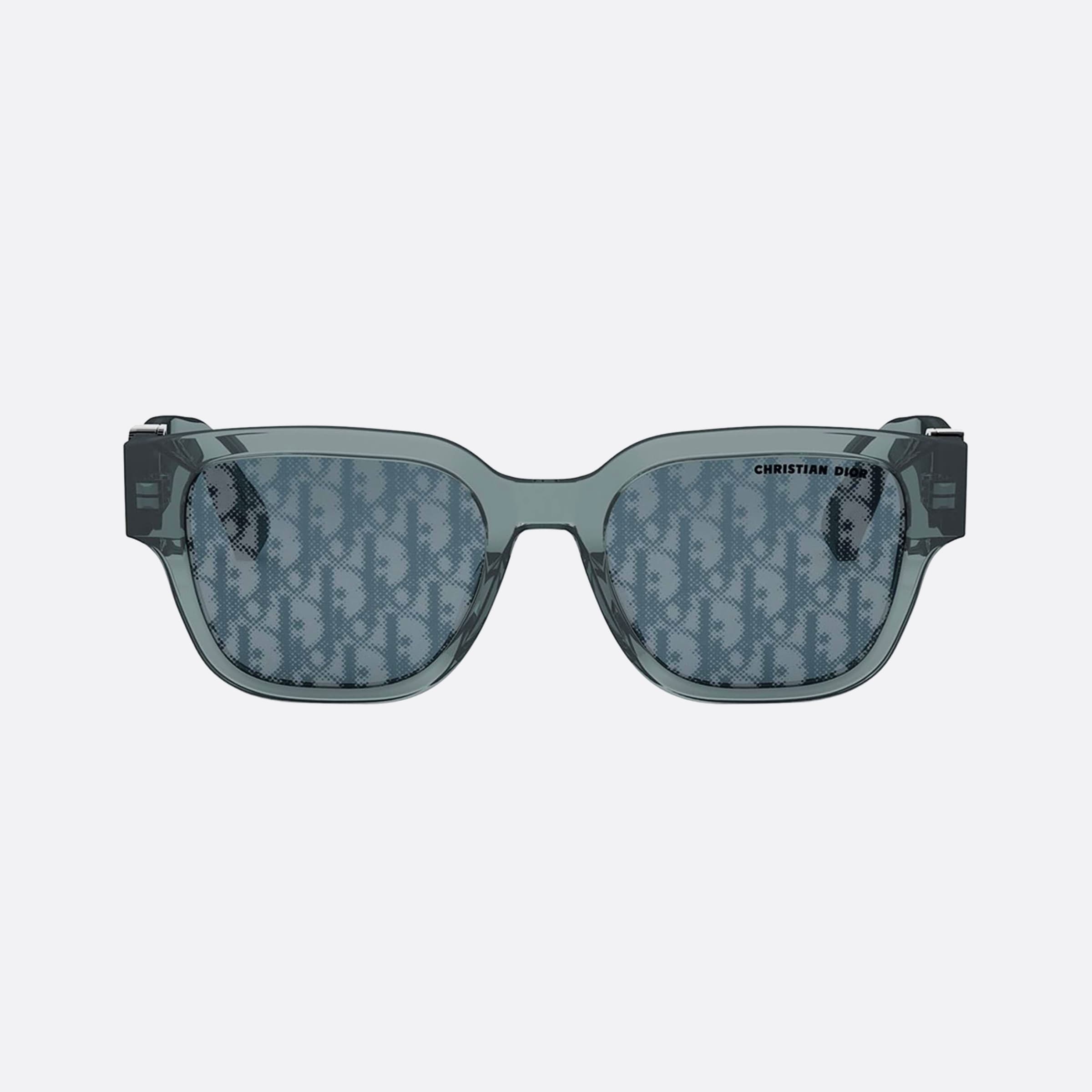 Dior 53mm Oblique S1i 30b8 Blue Men Sunglasses - Side View