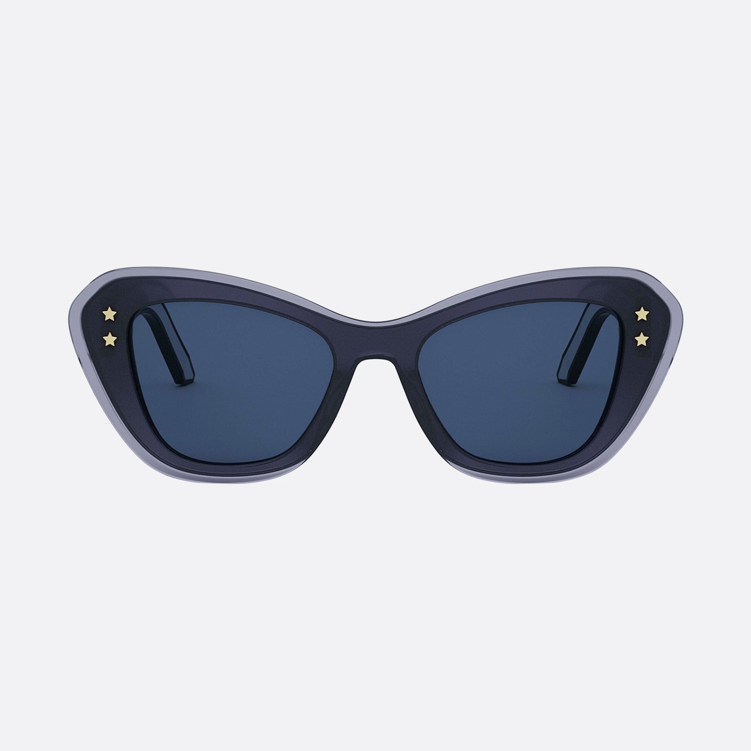 Dior 52mm Women's Pacific B3u 30b0 Blue Butterfly Sunglasses - Side View