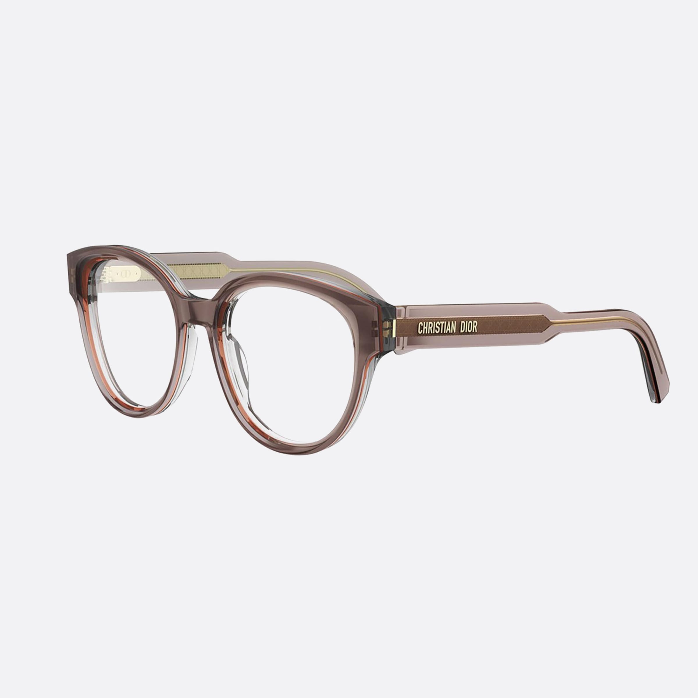 Dior 51mm Prismeo R1i Brown Round Women Eyeglasses - Main View