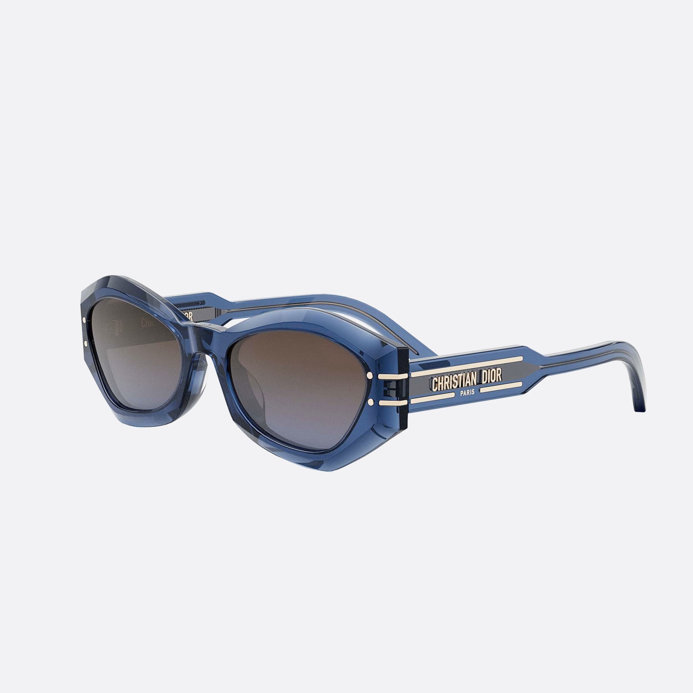 Dior 55mm Signature B1u 30f2 Blue Unisex Sunglasses - Main View