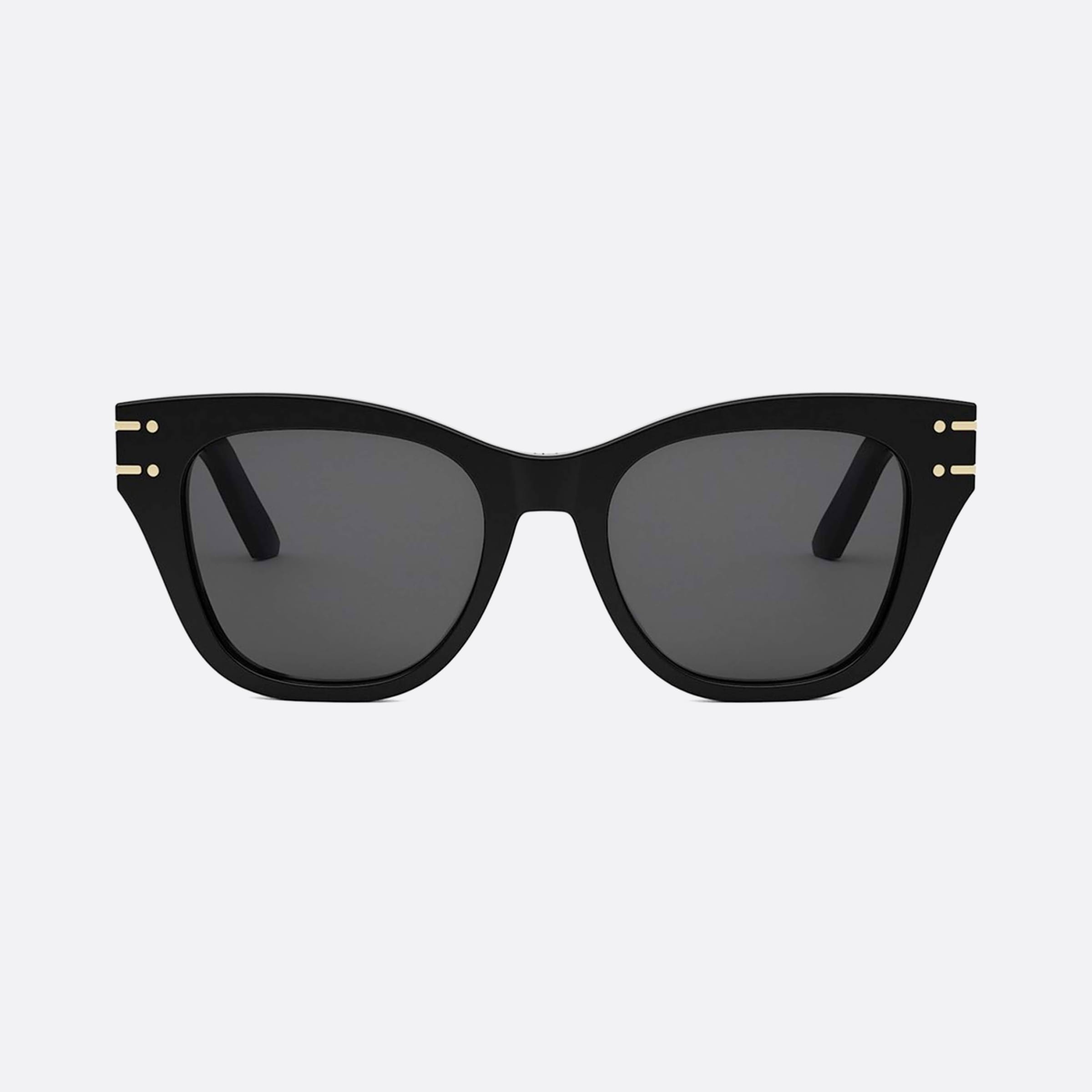 Dior 52mm Women's Signature B4i 10a0 Black Butterfly Sunglasses - Side View