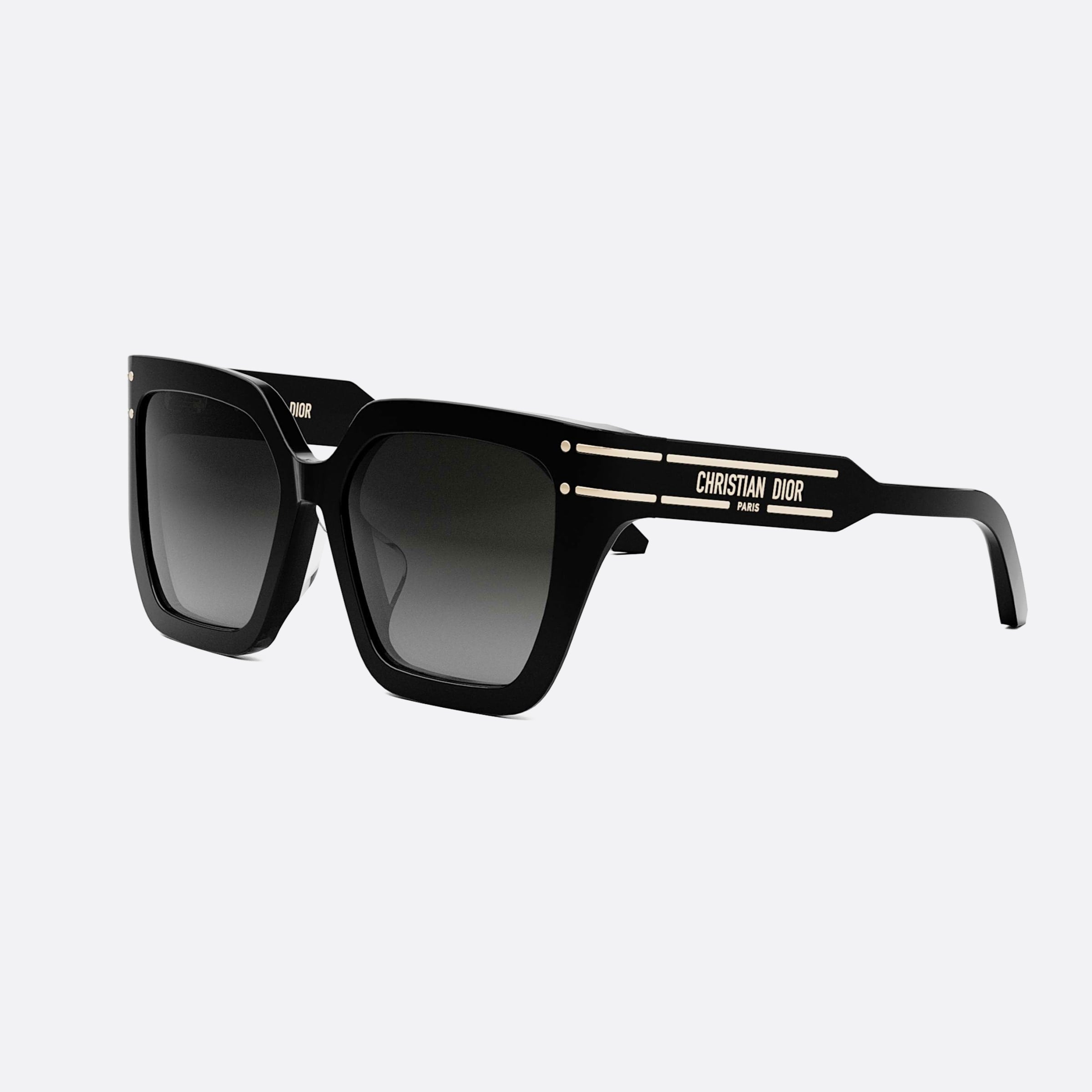 Dior 55mm Signature S10f 10a1 Black Unisex Sunglasses - Main View