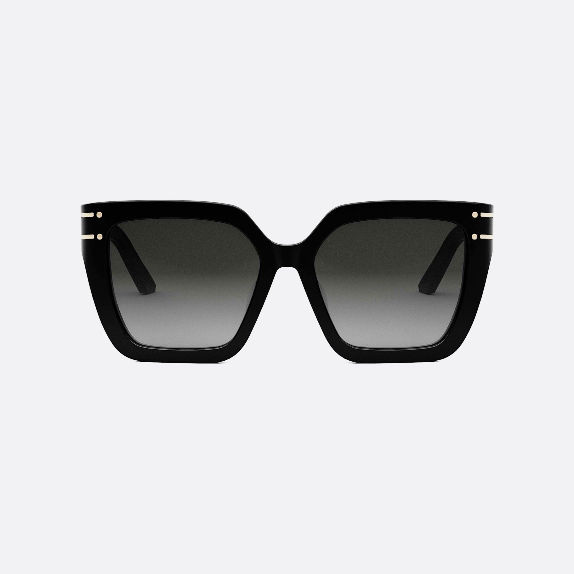 Dior 55mm Signature S10f 10a1 Black Unisex Sunglasses - Side View