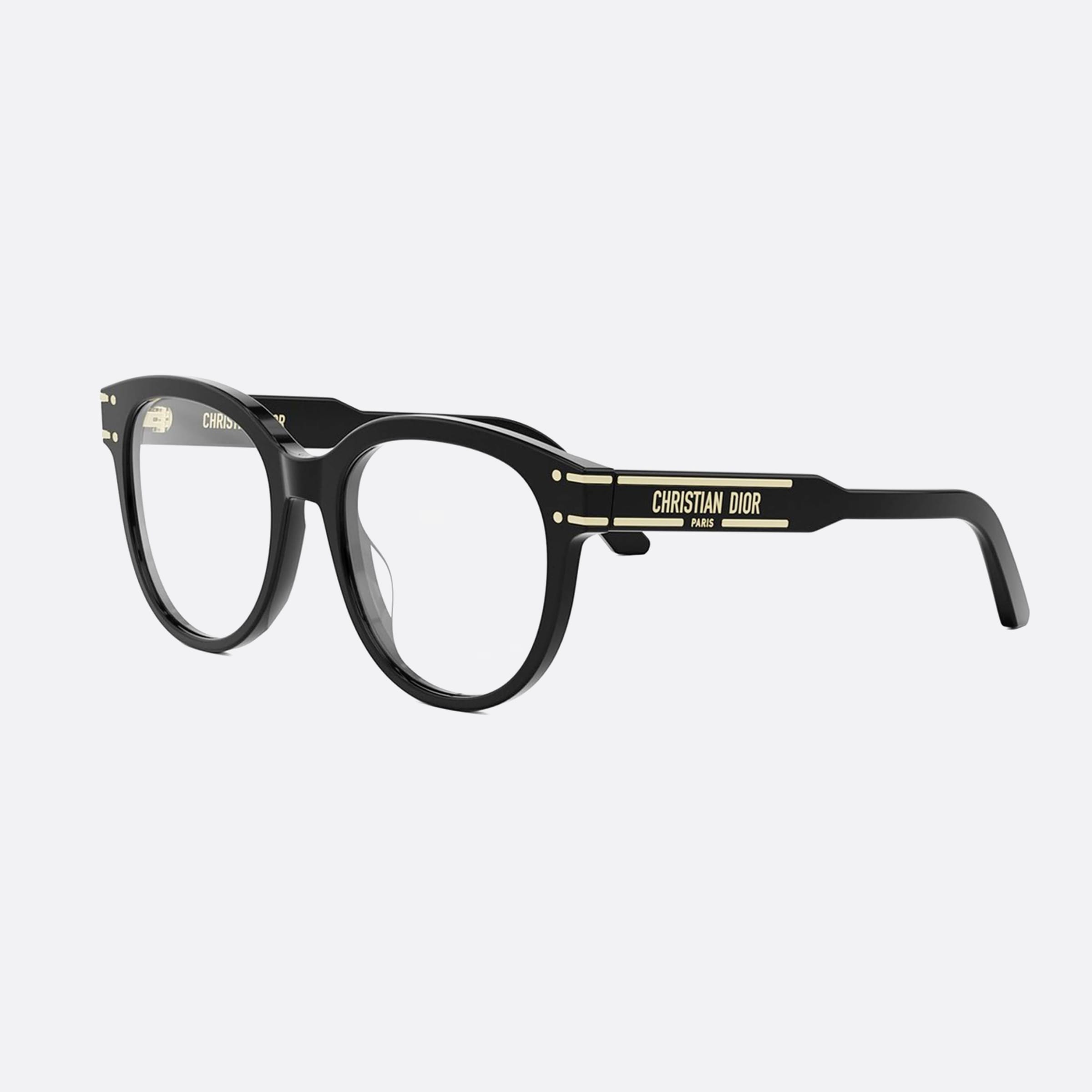 Dior 53mm Signatureo R3i Black Round Women Eyeglasses - Main View
