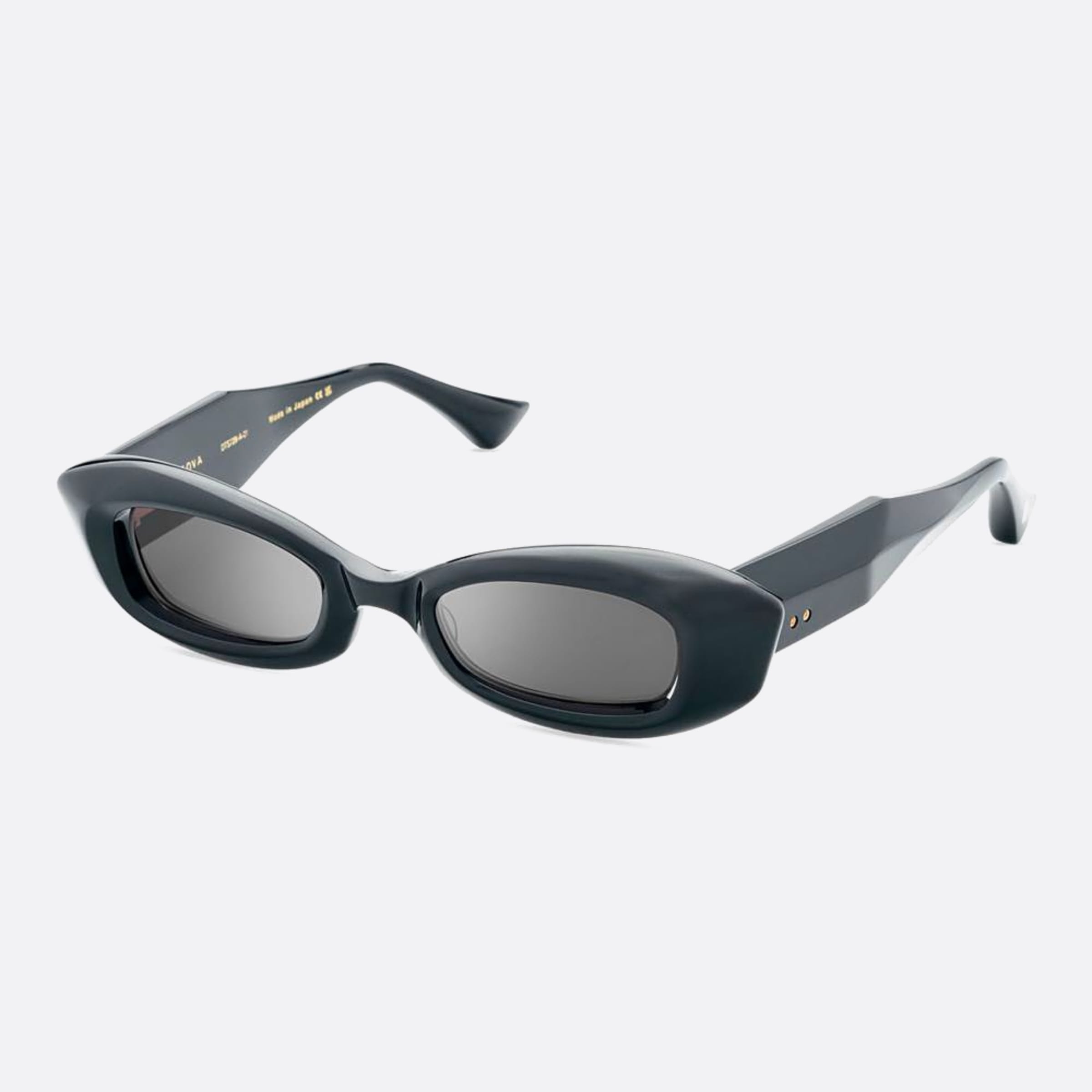 Dita 47mm Aeova Dts729 Black Geometric Unisex Sunglasses - Side View
