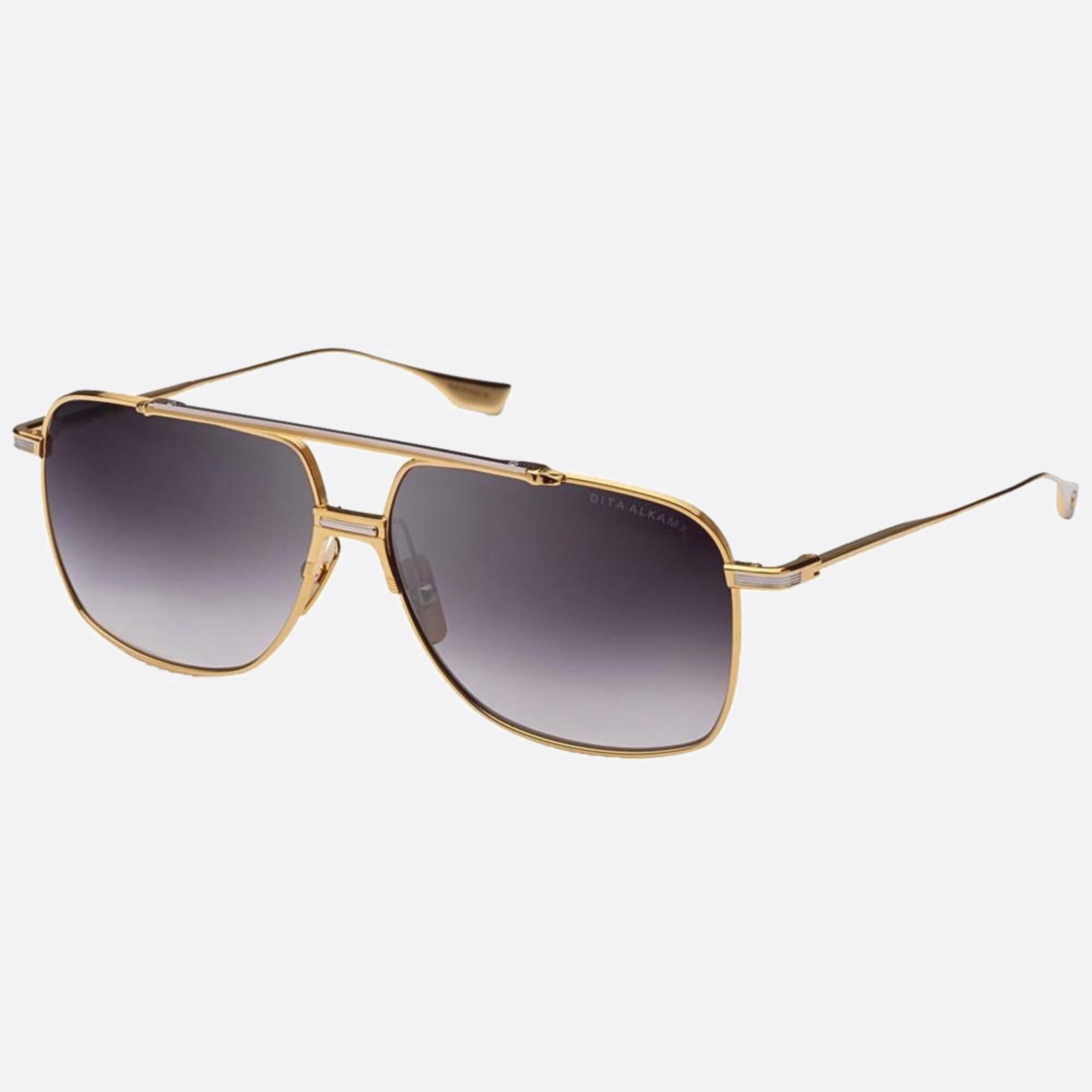 Dita 01mm Alkamx Gold Pilot Unisex Sunglasses - Side View