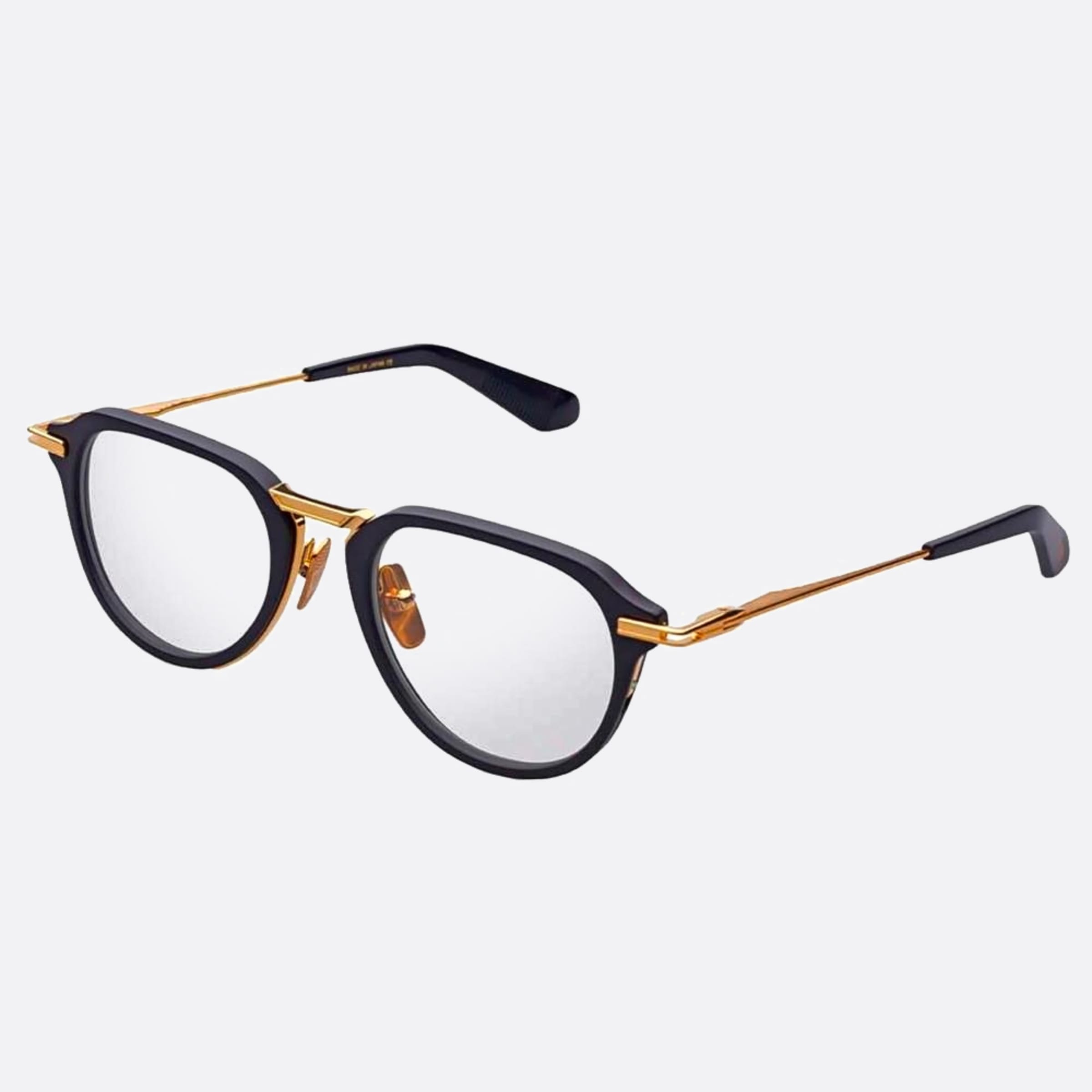 Dita 49mm Altrist Dtx414 Black Squared Unisex Eyeglasses - Side View