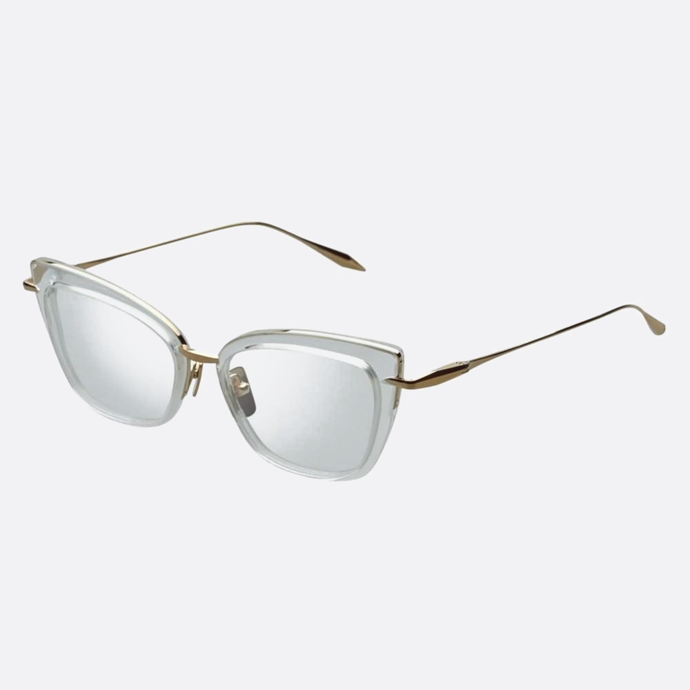 Dita 02mm Amorly Dtx408 Transparent Butterfly Unisex Eyeglasses - Side View