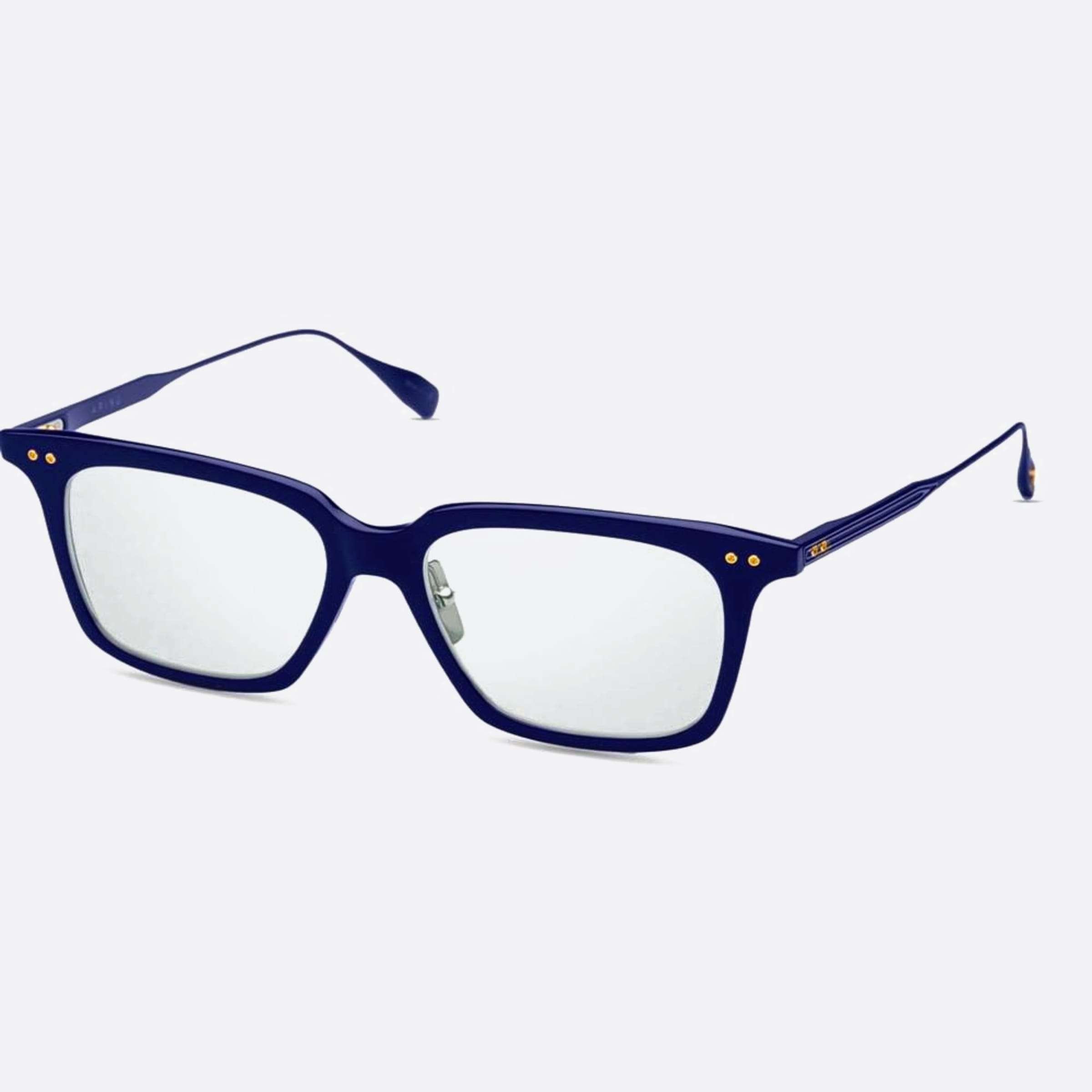 Dita 53mm Arinu Dtx433 Blue Squared Unisex Eyeglasses - Side View