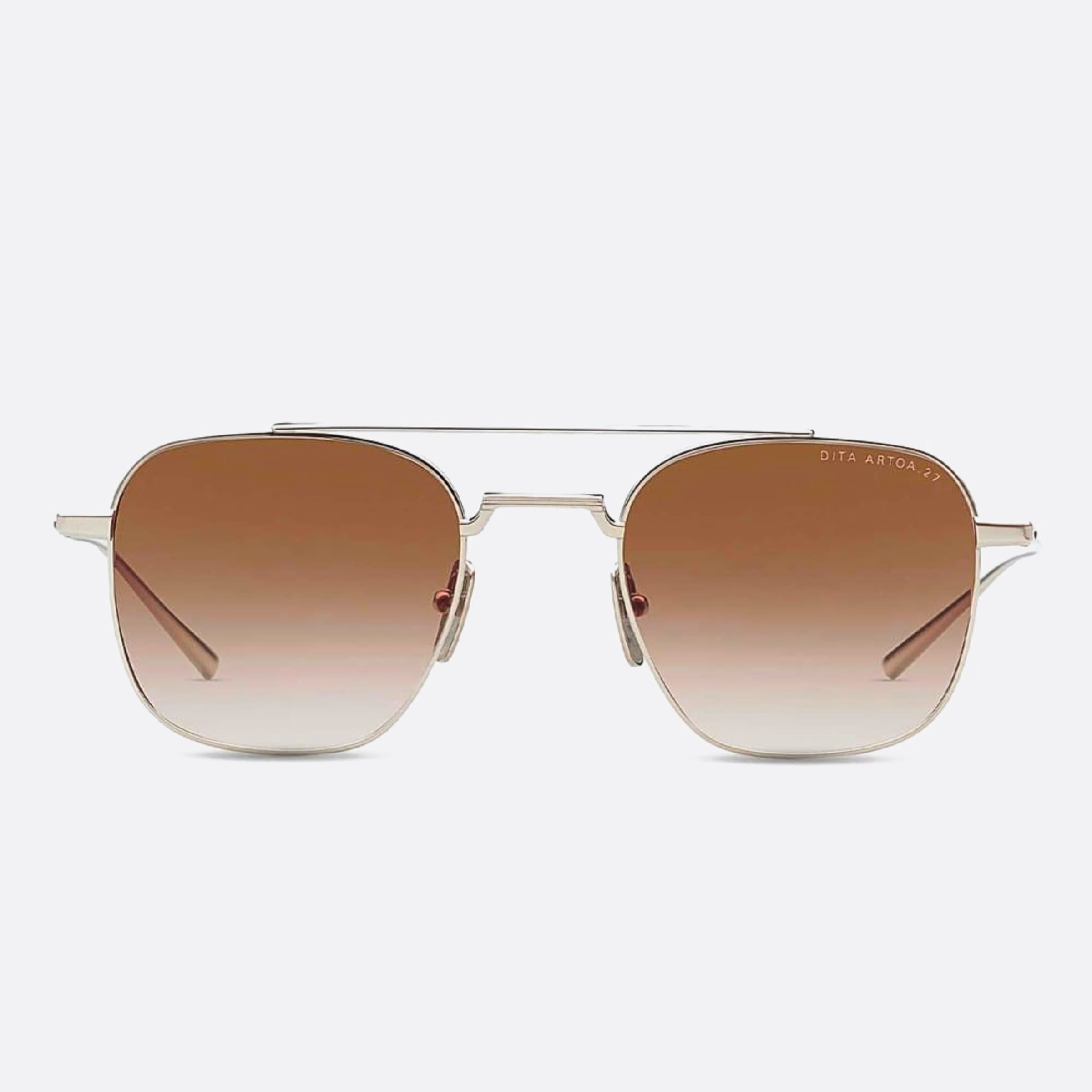 Dita 50mm Artoa Dts163 Silver Geometric Unisex Sunglasses - Main View
