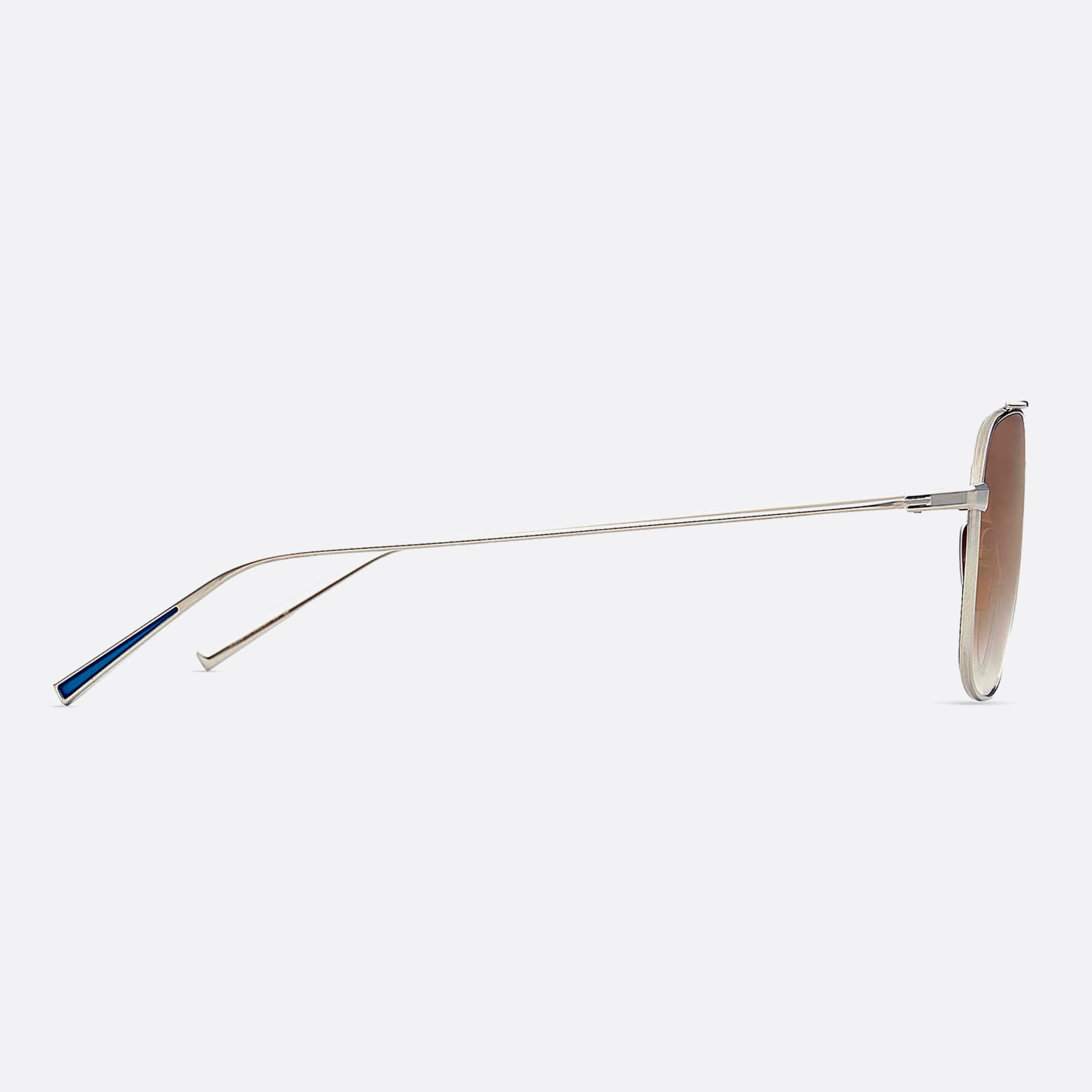 Dita 50mm Artoa Dts163 Silver Geometric Unisex Sunglasses - Detail View