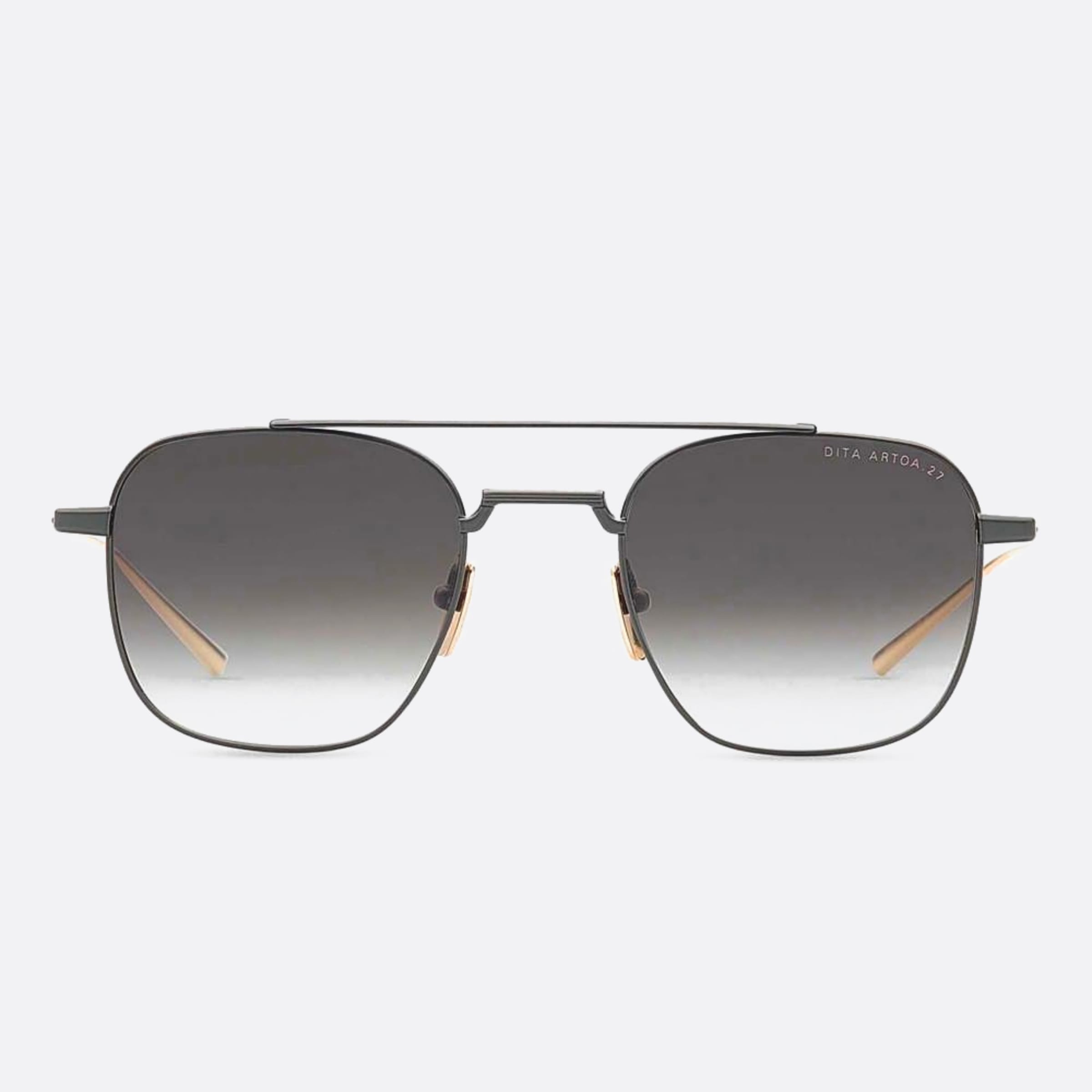 Dita 50mm Artoa Dts163 Black Geometric Unisex Sunglasses - Main View