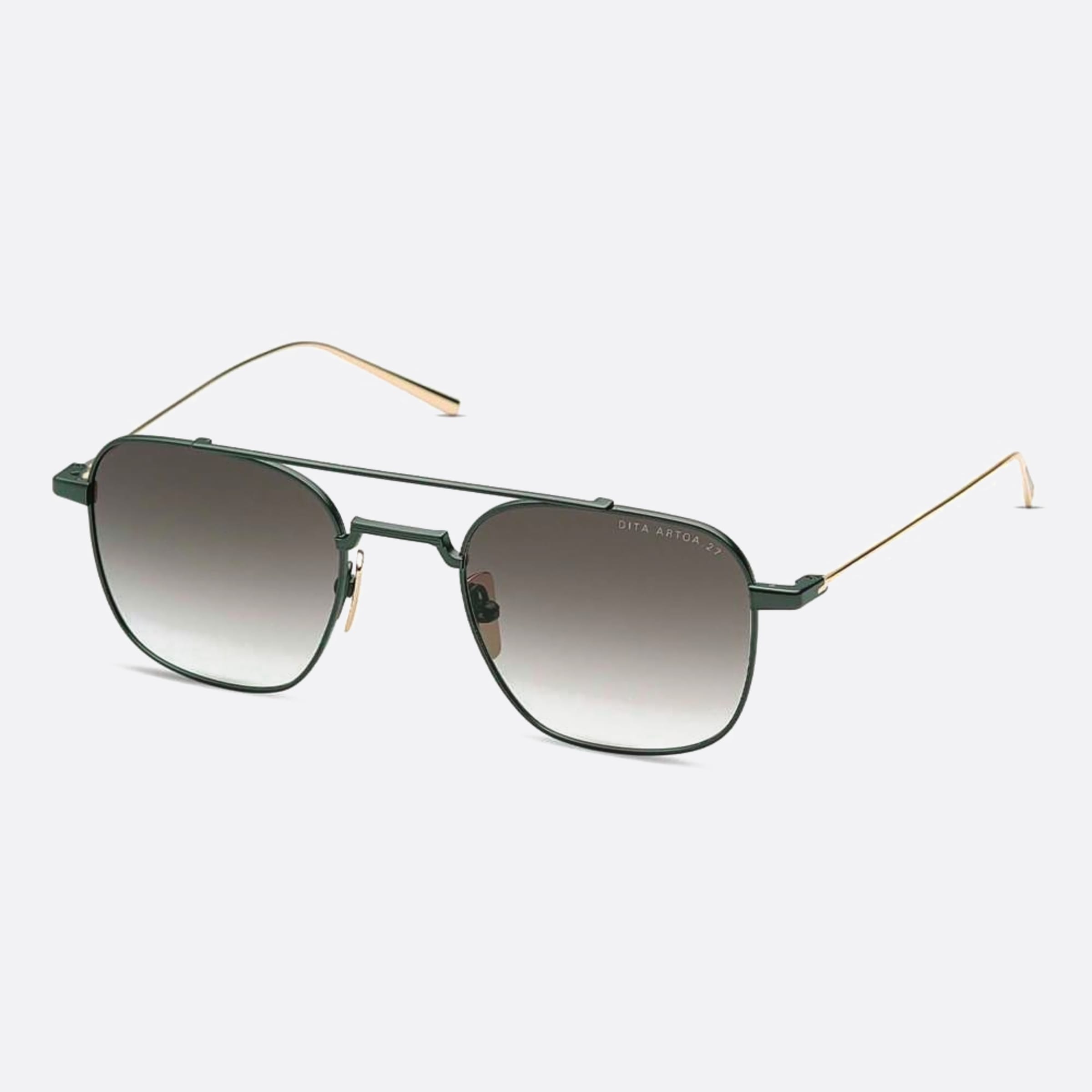 Dita 50mm Artoa Dts163 Black Geometric Unisex Sunglasses - Side View