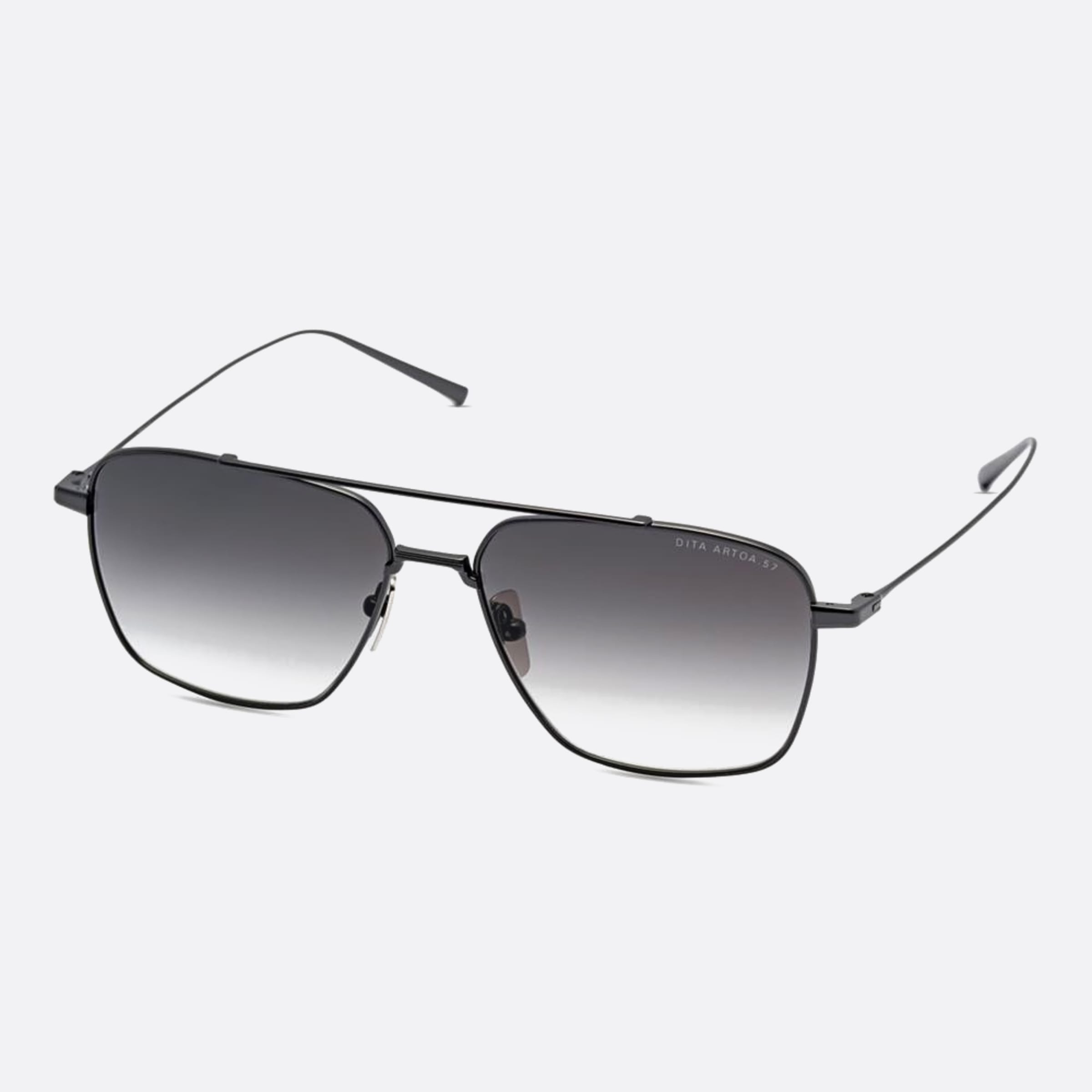 Dita 03mm Artoa Dts181 Black Squared Unisex Sunglasses - Side View