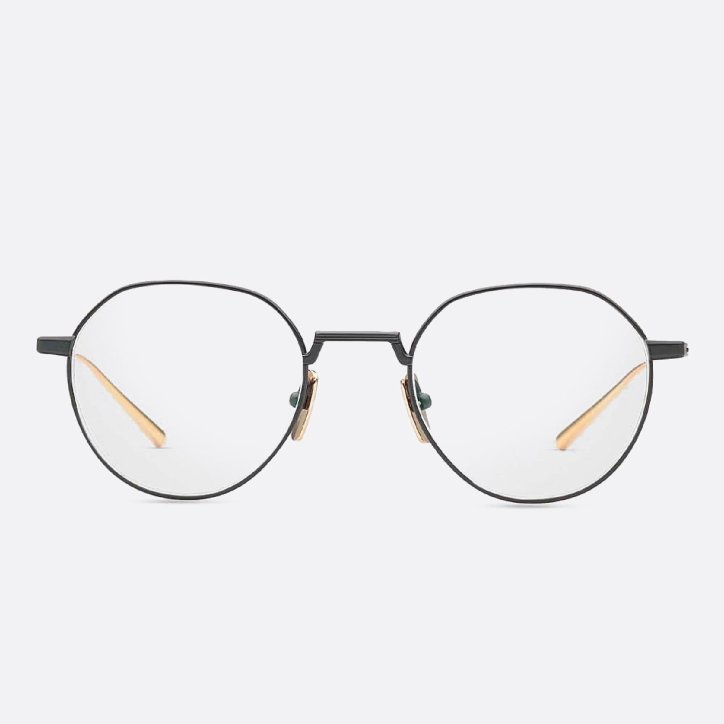 Dita 48mm Artoa Dtx162 Black Round Unisex Eyeglasses - Main View