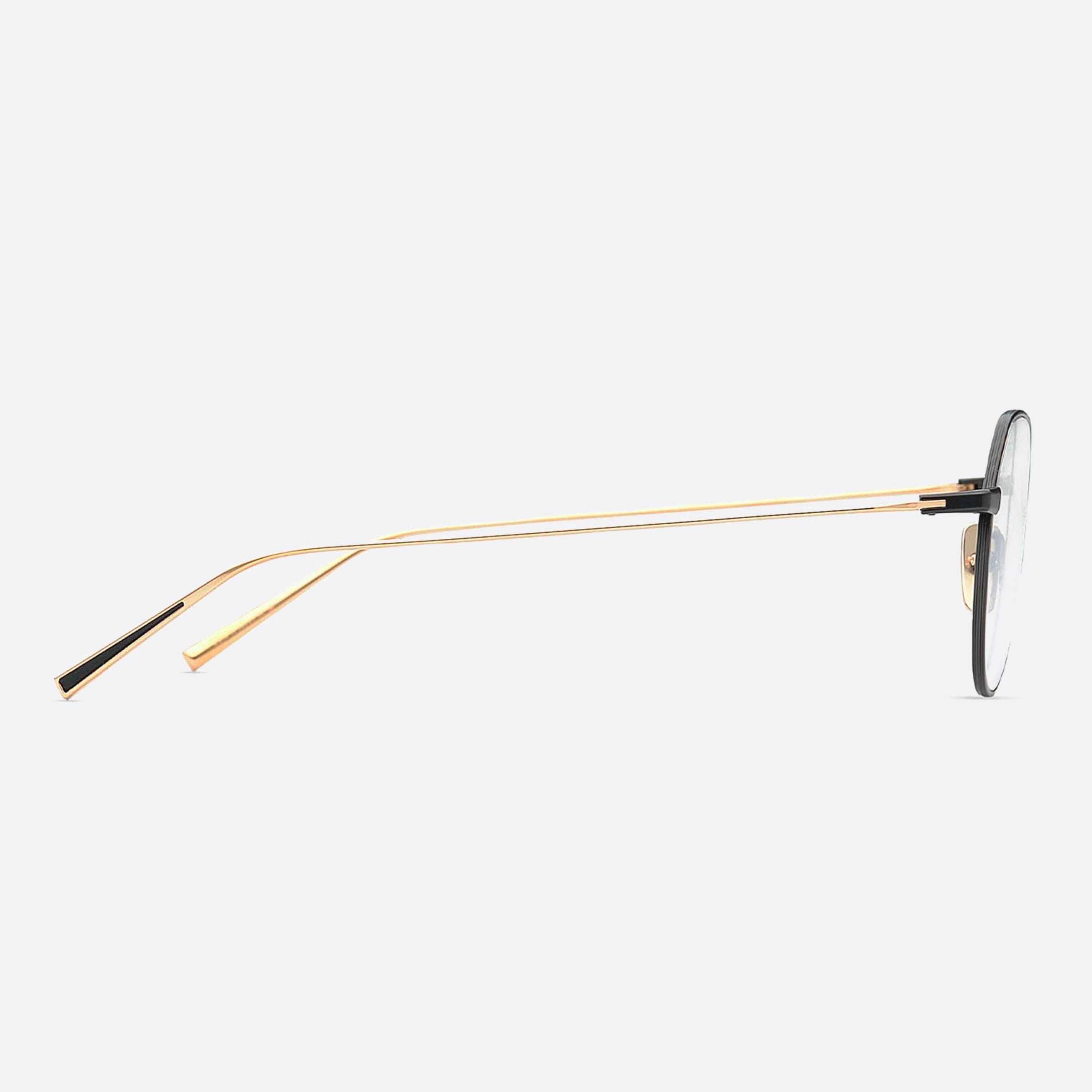 Dita 48mm Artoa Dtx162 Black Round Unisex Eyeglasses - Detail View