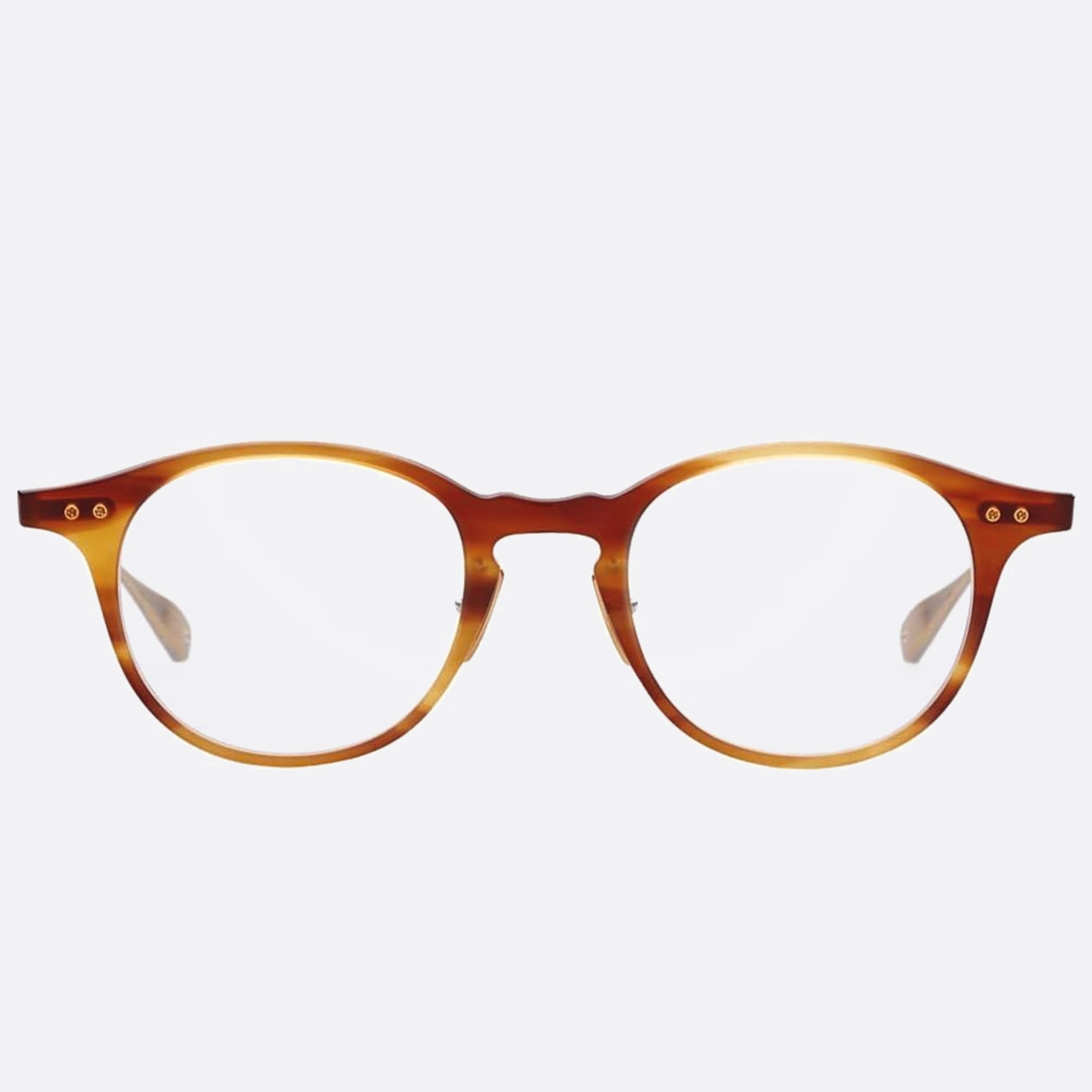Dita 02mm Ash Brown Round Unisex Eyeglasses - Main View