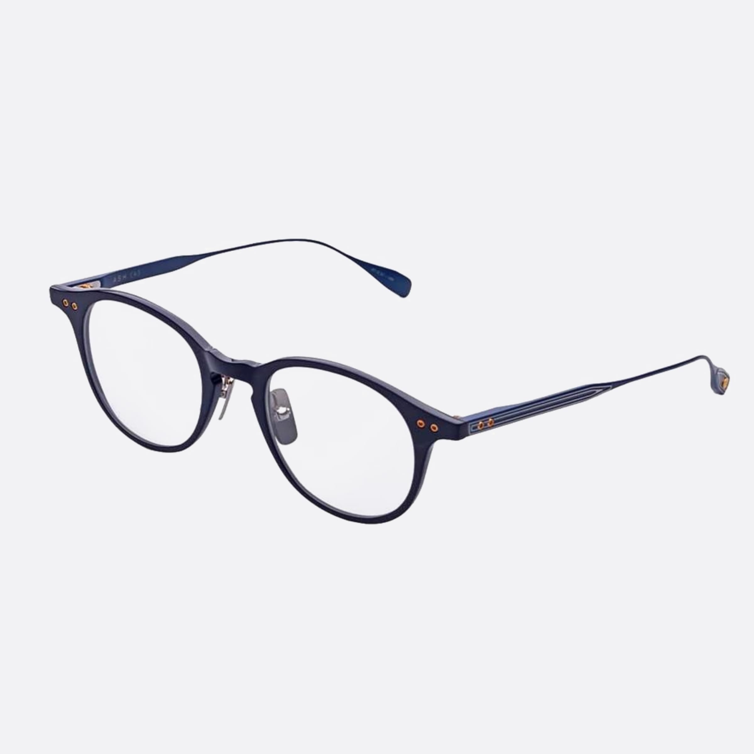 Dita 03mm Ash Blue Round Unisex Eyeglasses - Side View