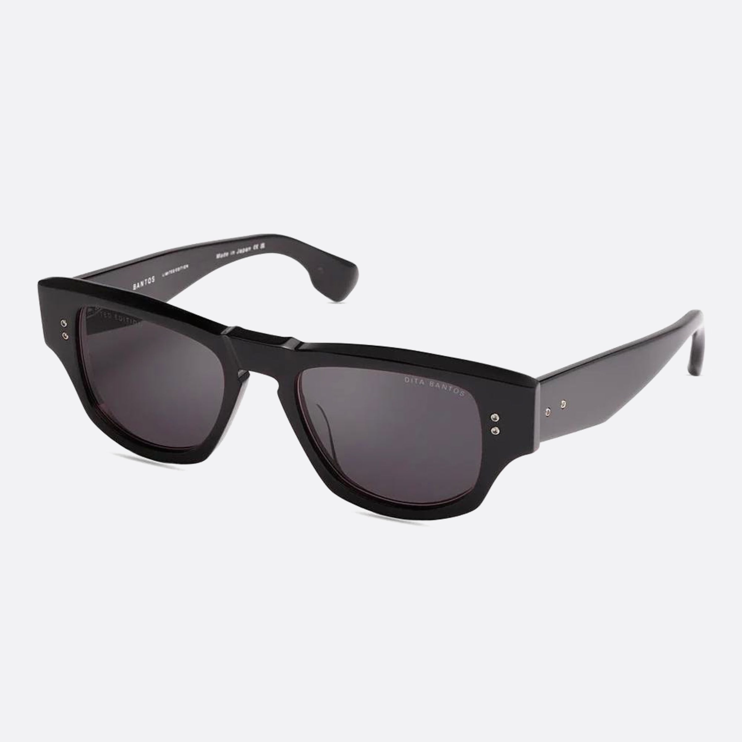 Dita 01mm Bantos Dts723 Black Squared Unisex Sunglasses - Side View