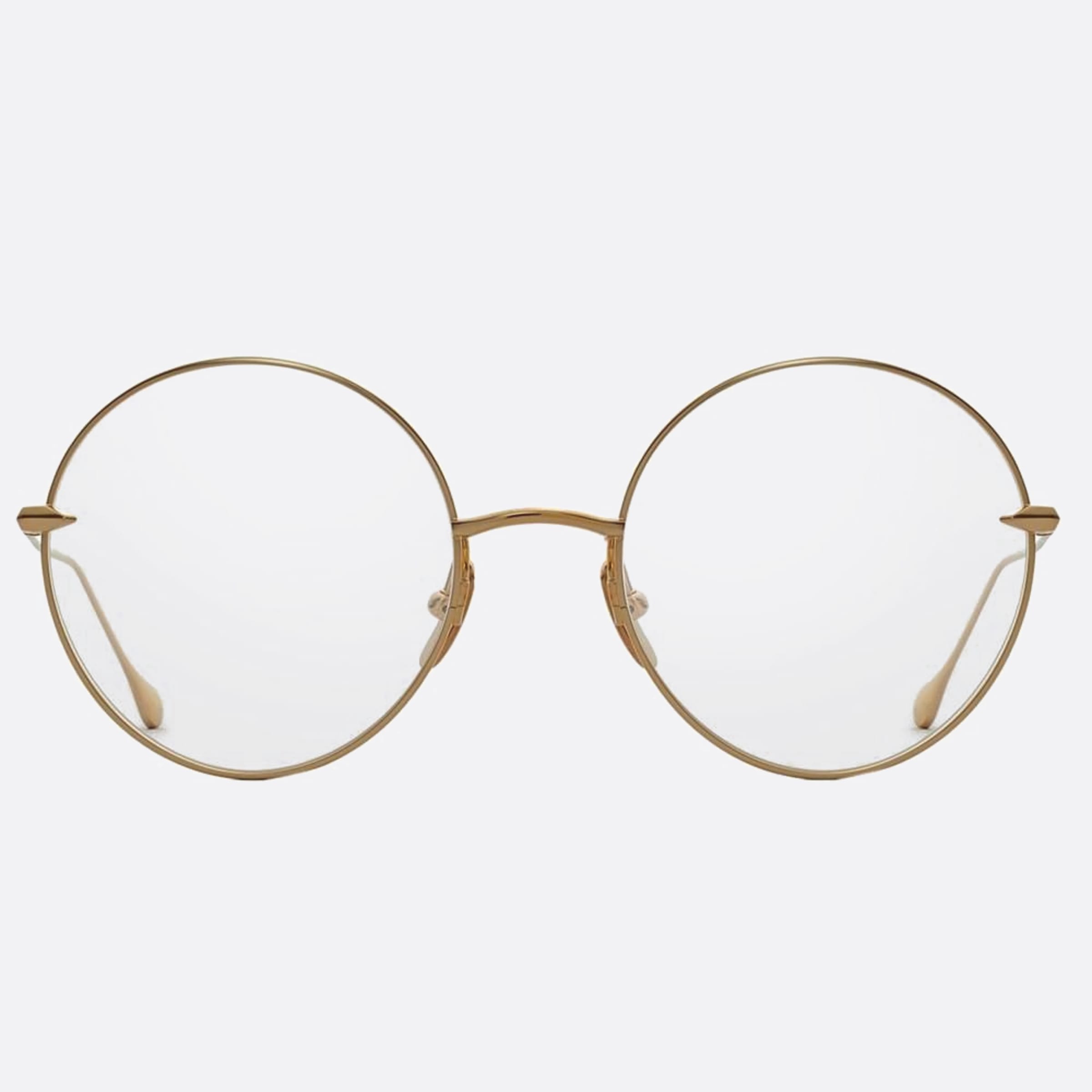 Dita 01mm Believer Gold Round Unisex Eyeglasses - Main View