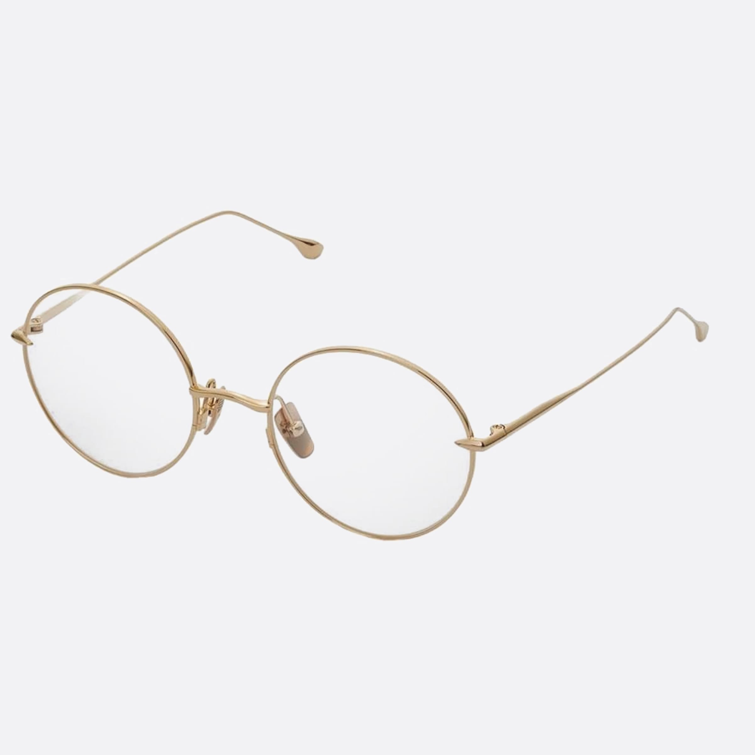 Dita 01mm Believer Gold Round Unisex Eyeglasses - Side View