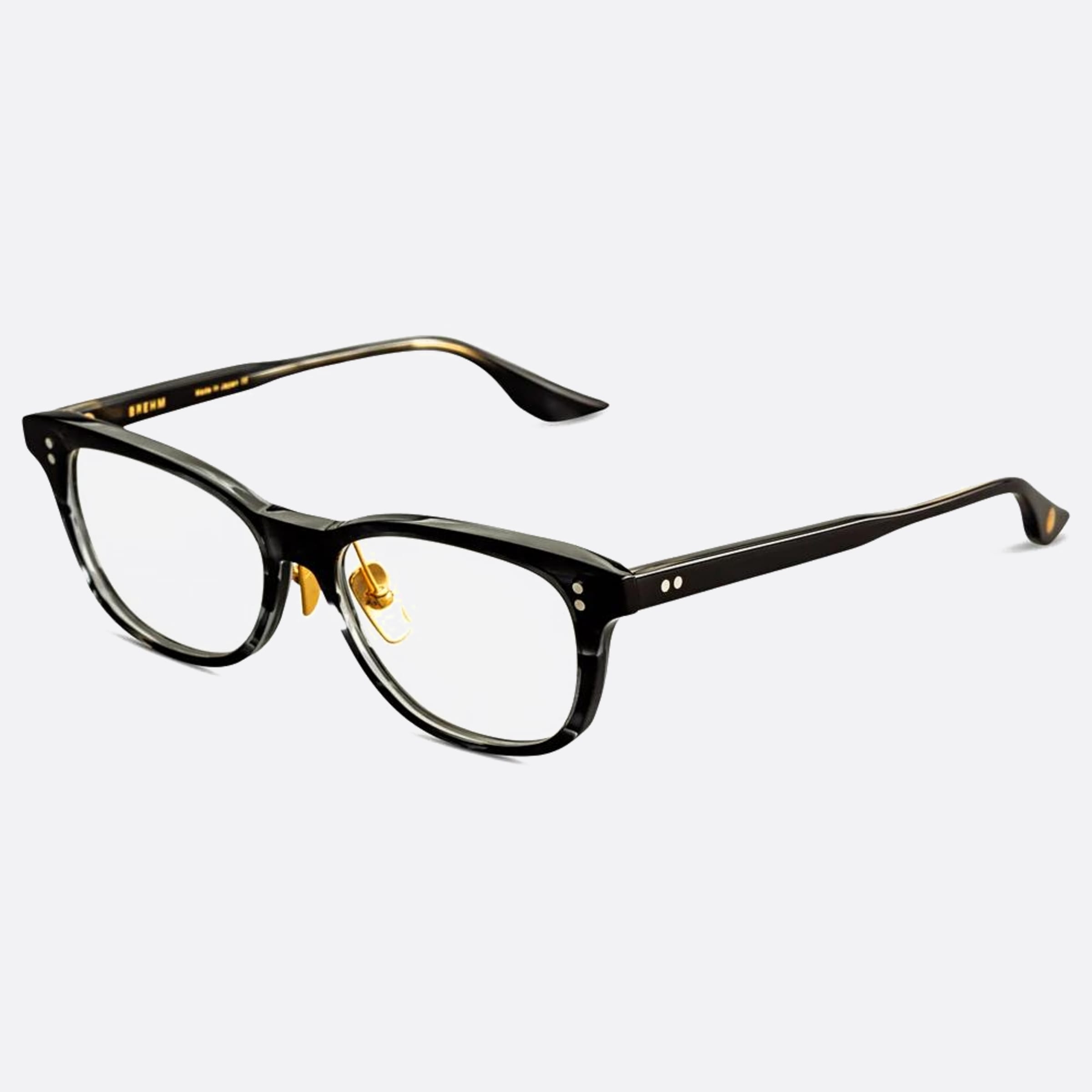 Dita 01mm Brehm Dtx714 Black Squared Unisex Eyeglasses - Side View