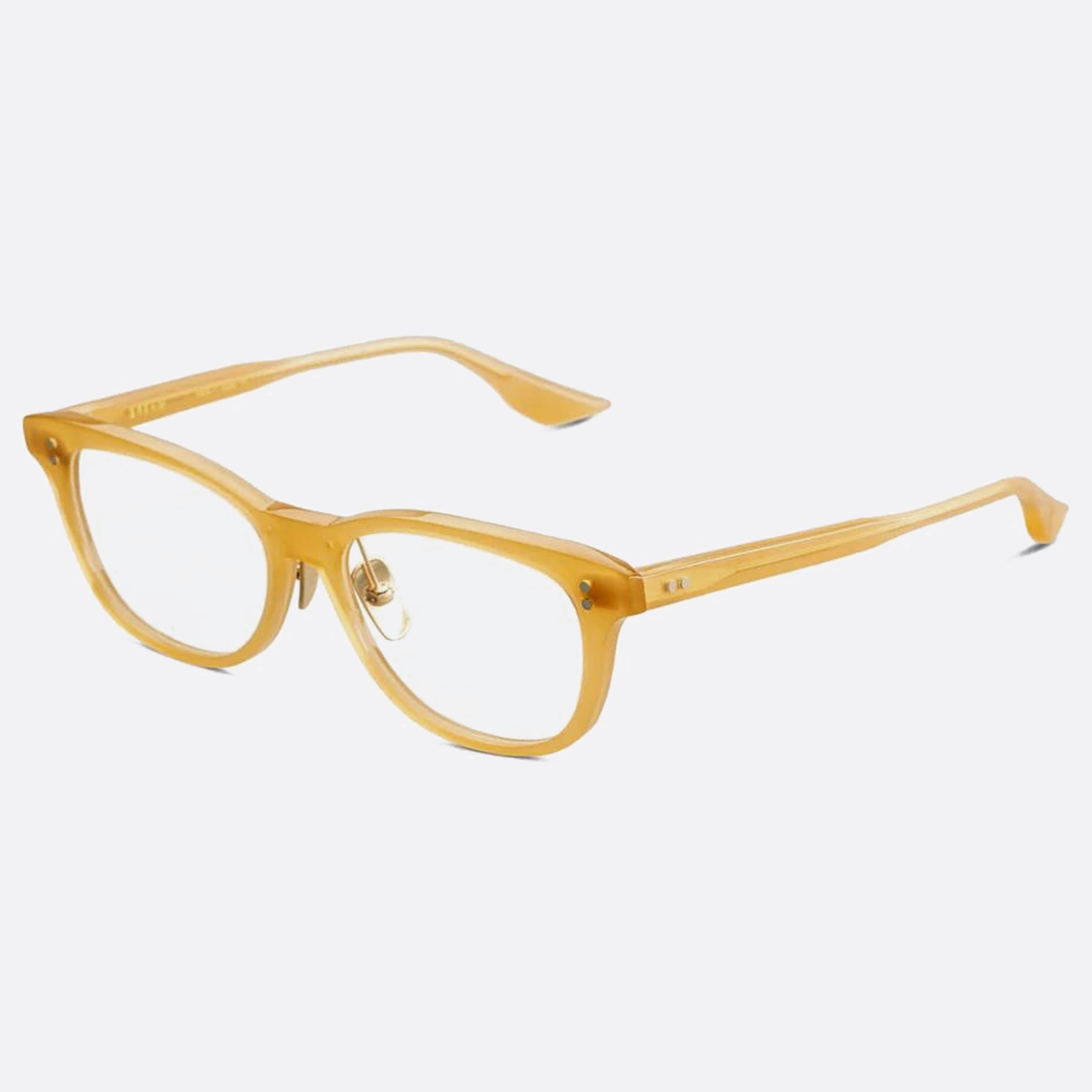 Dita 02mm Brehm Dtx714 Orange Squared Unisex Eyeglasses - Side View