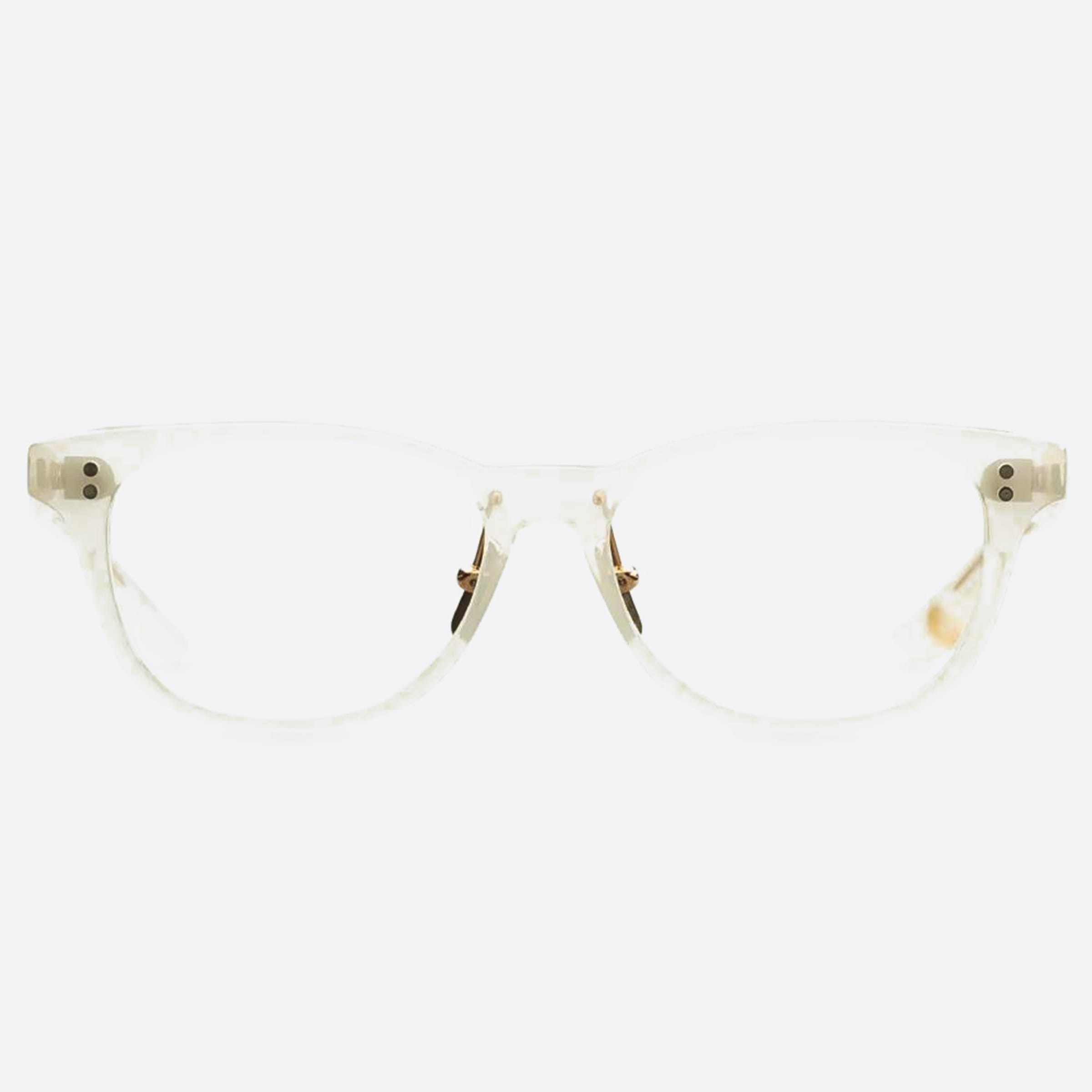 Dita 03mm Brehm Dtx714 White Squared Unisex Eyeglasses - Main View