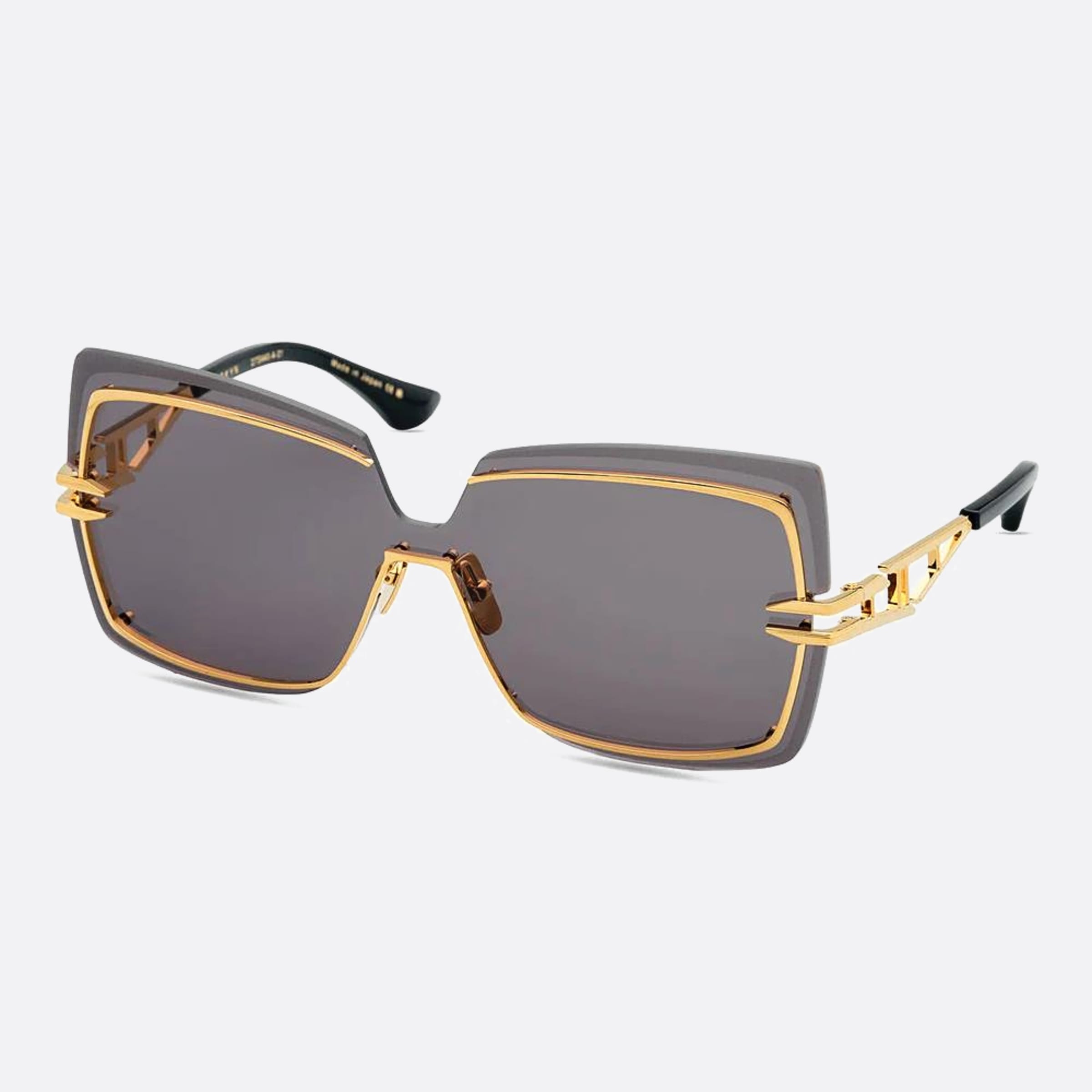 Dita 01mm Brokyn Dts440 Gold Oversize Unisex Sunglasses - Side View