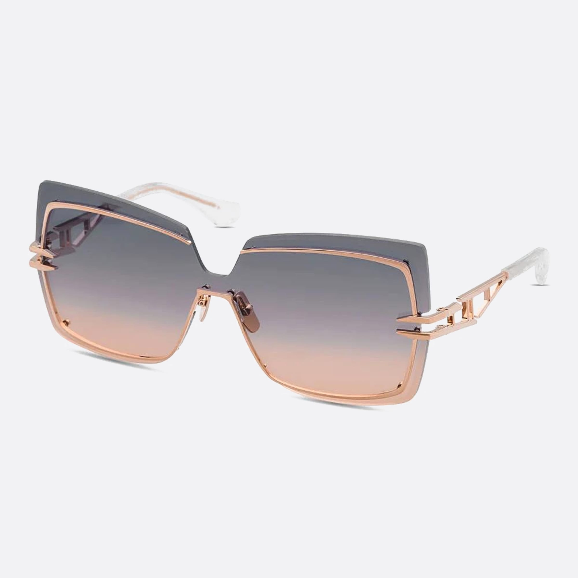 Dita 03mm Brokyn Dts440 Gold Oversize Unisex Sunglasses - Side View